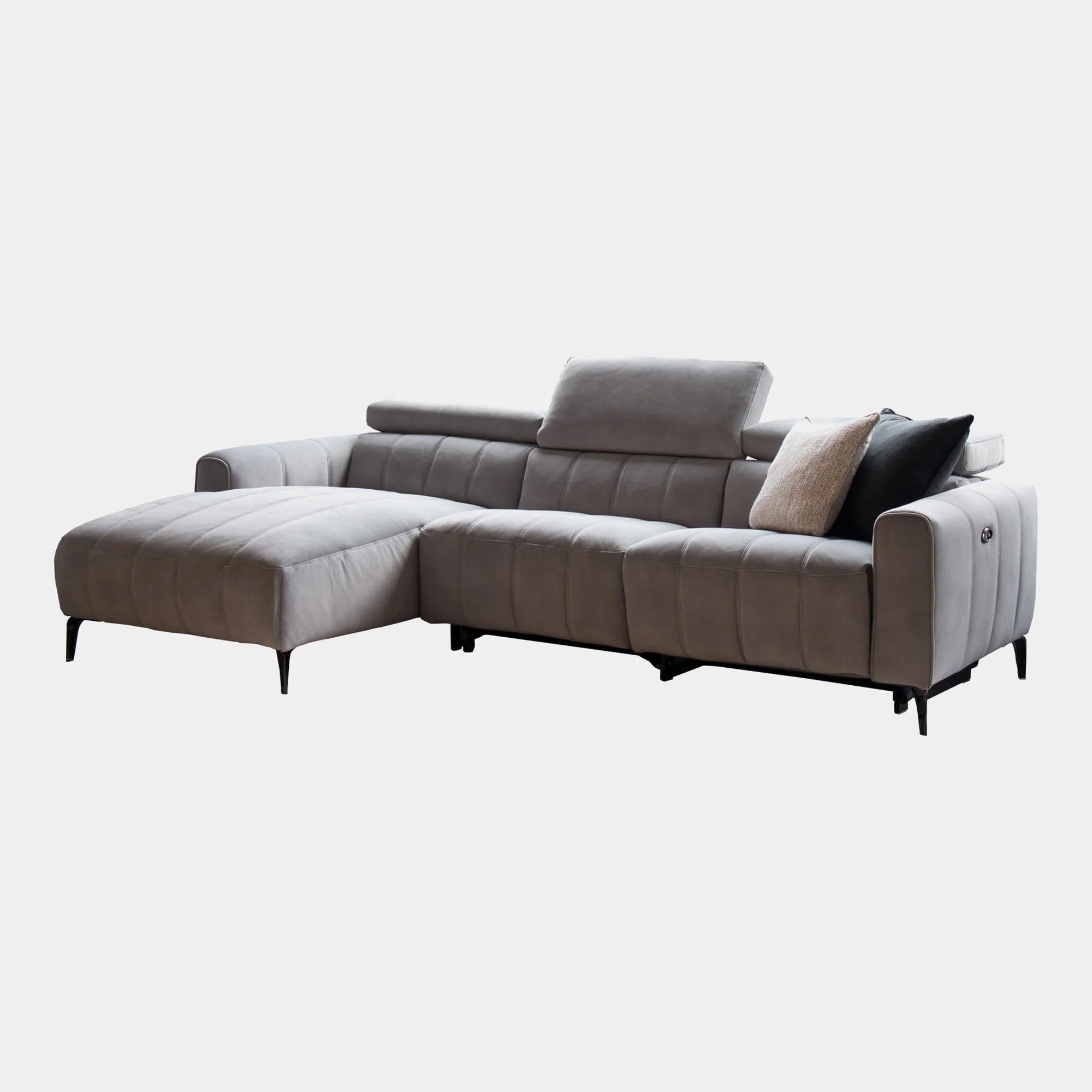 Veyron - LHF Power Recliner Chaise Sofa With USB, Fabric
