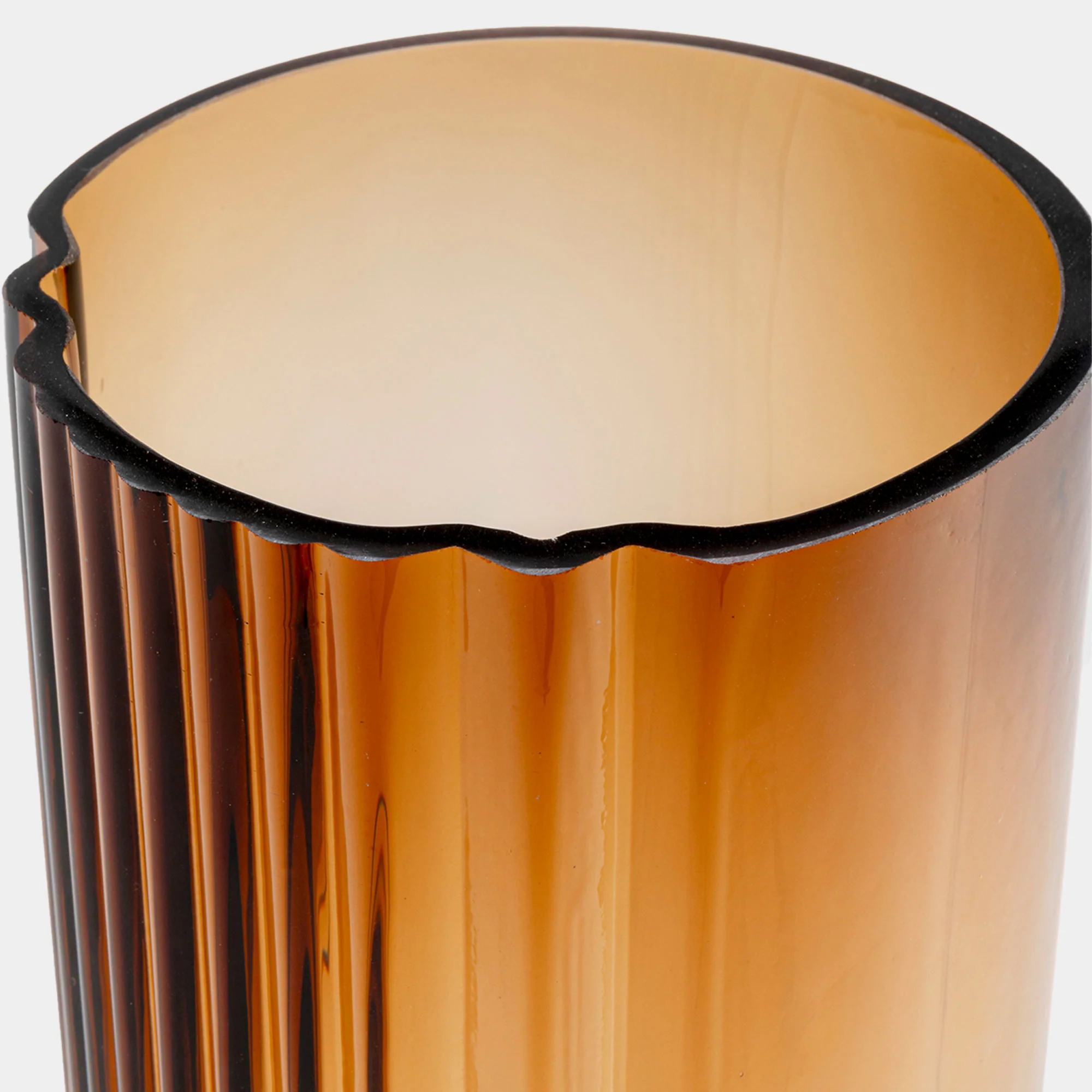 Amberline - Glass Vase, Brown - Image 2