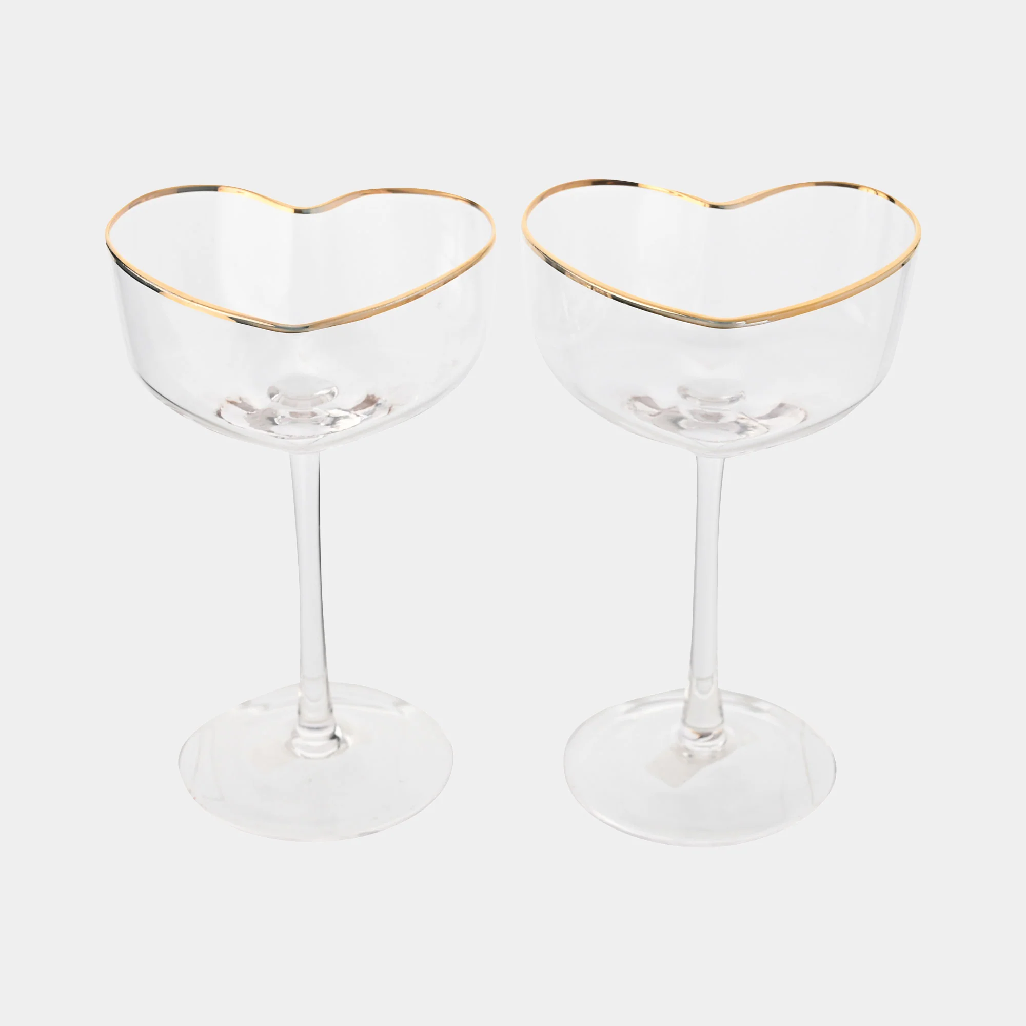 Amore - Heart Shaped Martini Glasses, Set of 2
