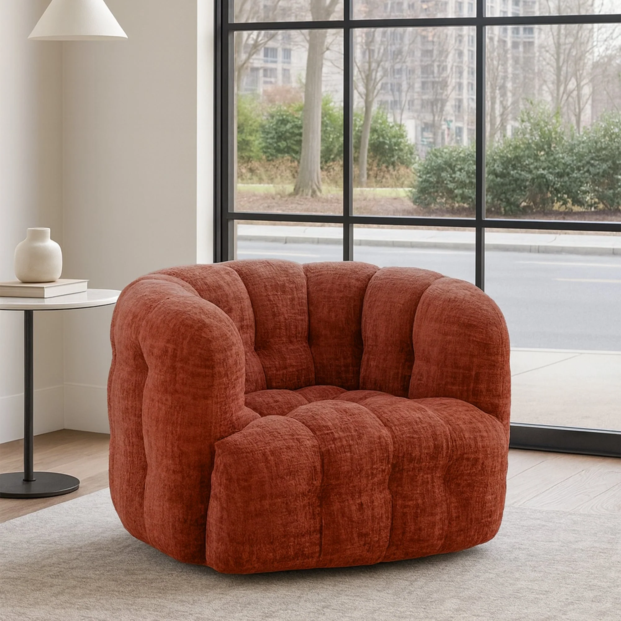 Amsterdam - Swivel Accent Chair, Fabric - Image 2