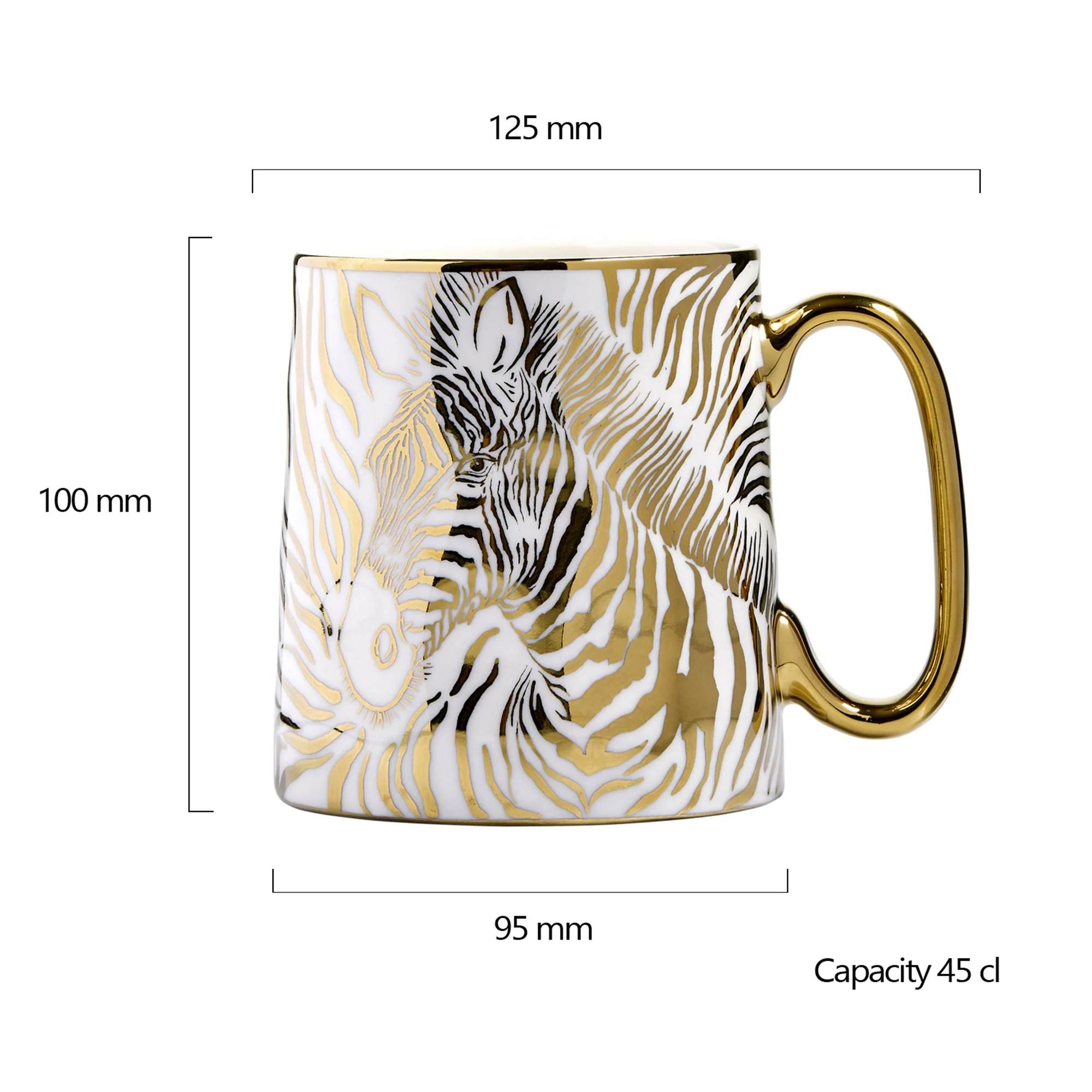 Animal - Zebra Mugs, Set of 2 - Image 3
