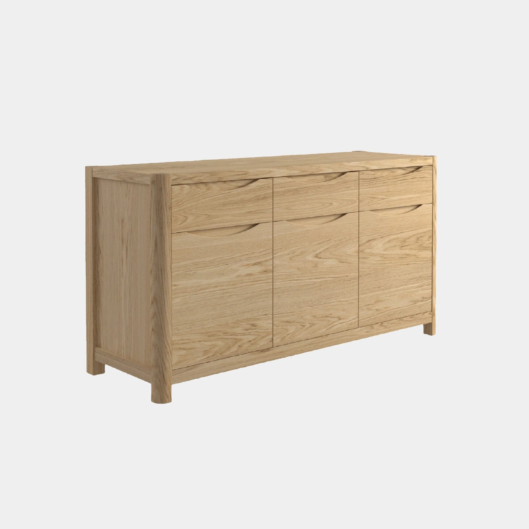 Arden - 3 Door Sideboard, Solid Oak