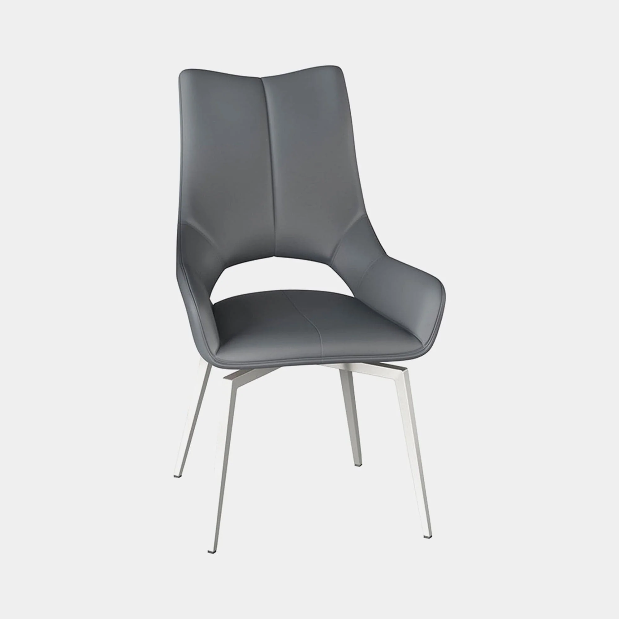 Aristo - Swivel Dining Chair, Faux Leather - Image 3