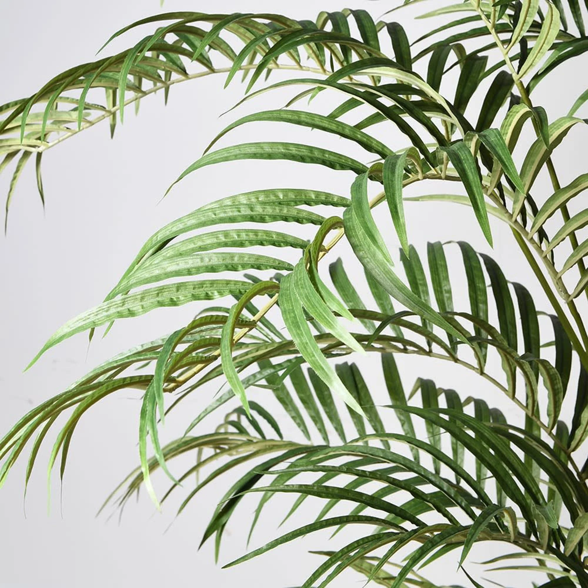 Compact Palm Tree in Pot - Realistic Faux Tropical Indoor Plant - Image 2