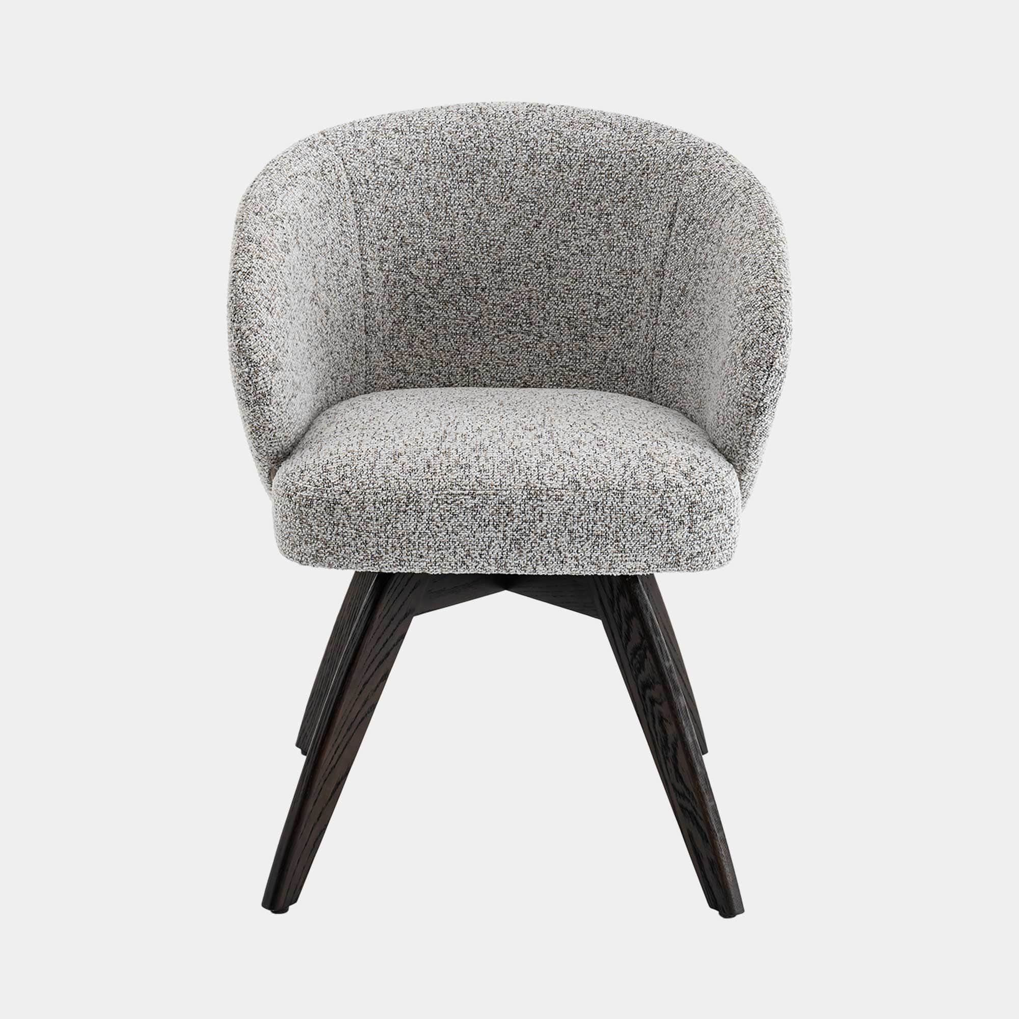 Augusta - Swivel Dining Chair With Oak Leg, Fabric - Image 10