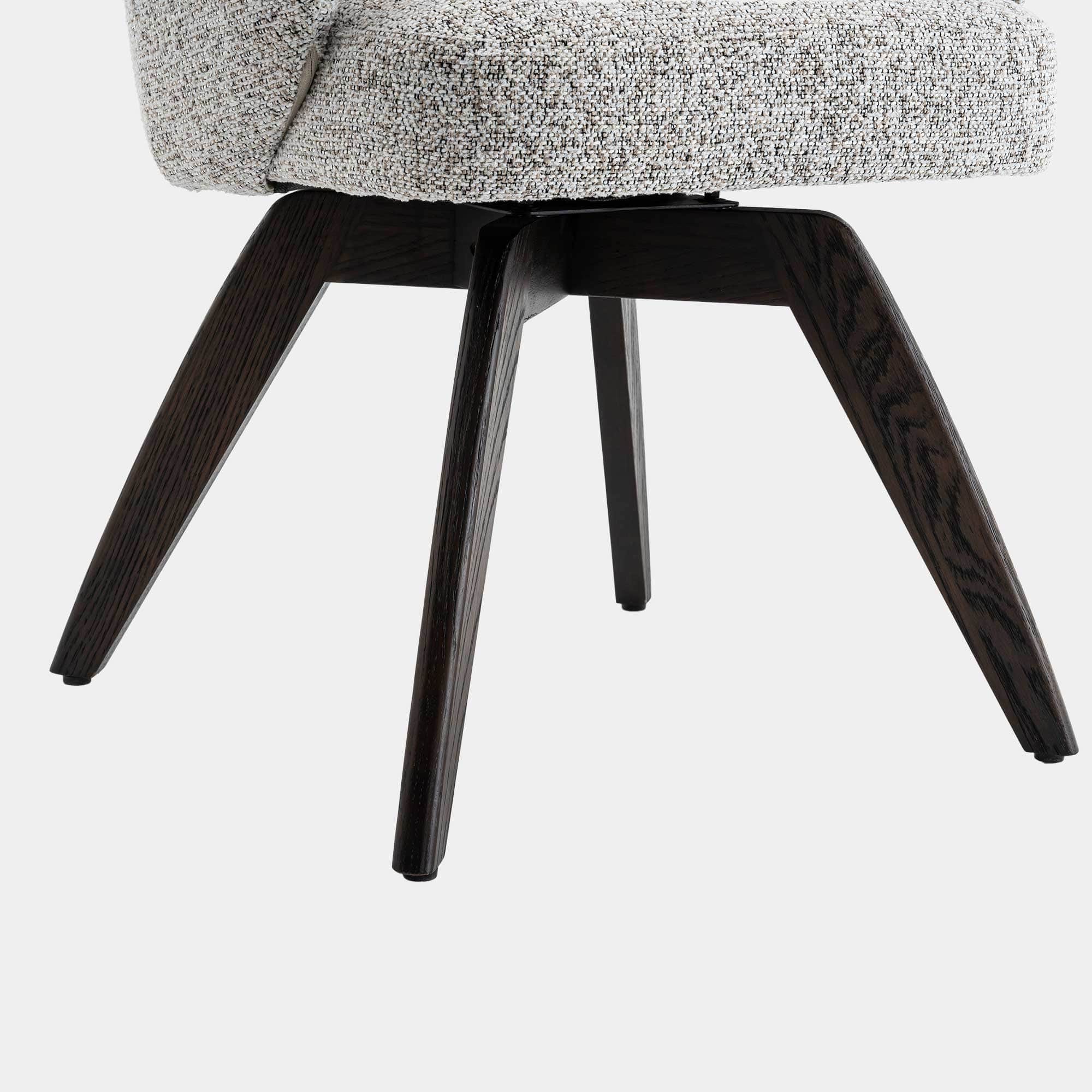 Augusta - Swivel Dining Chair With Oak Leg, Fabric - Image 14