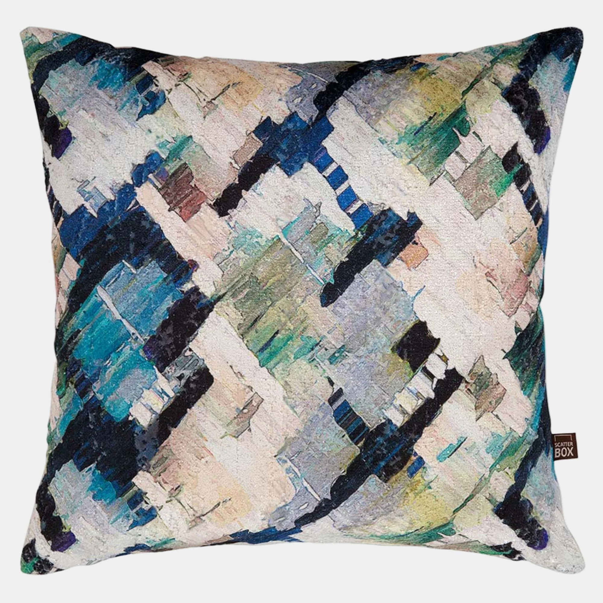 Axel - Blue & Green Cushion 43x43cm