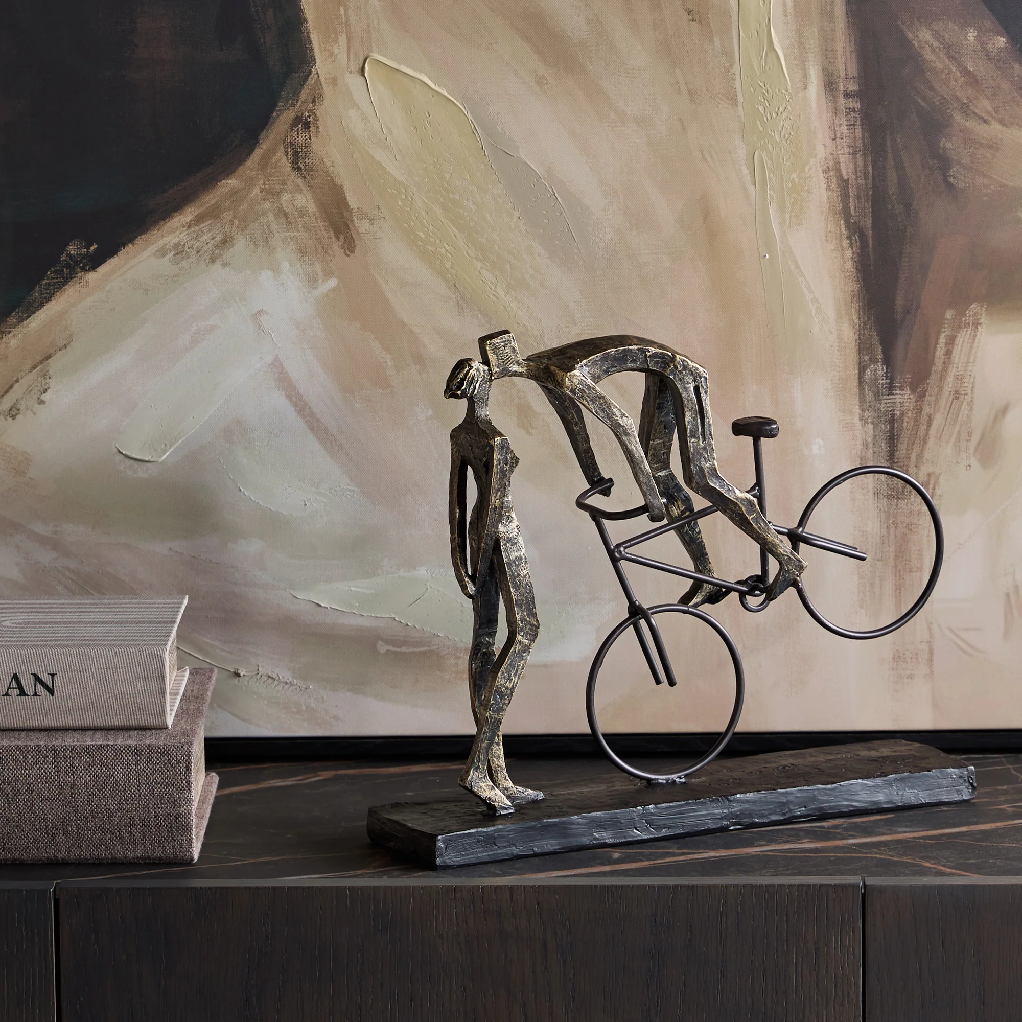 Balance of Love - Antique Bronze Sculpture - Image 2