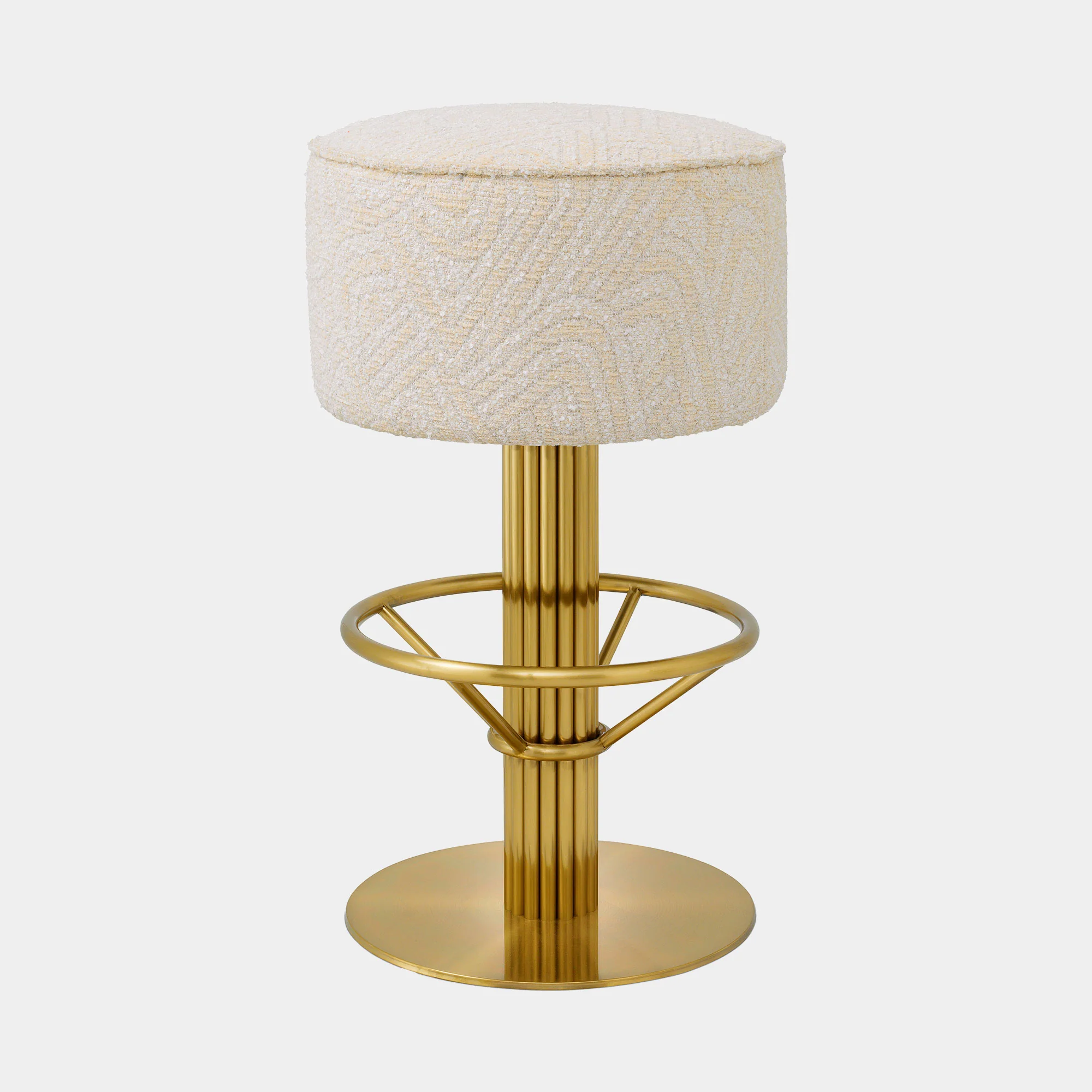 Eichholtz Carelton - Swivel Bar Stool, Fabric
