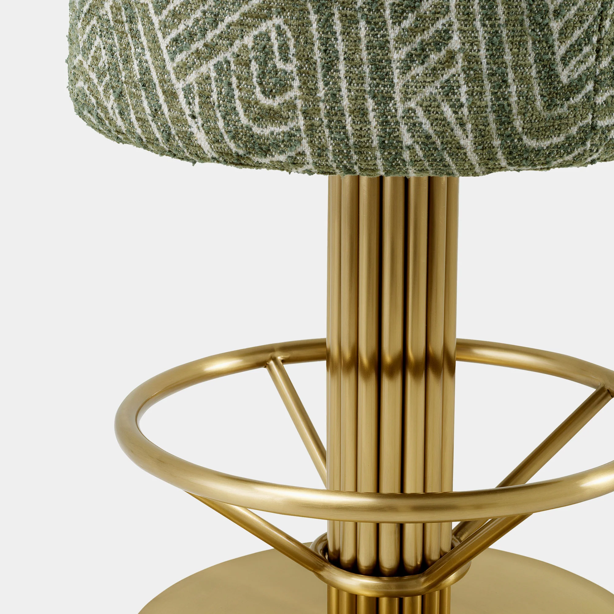Eichholtz Carelton - Swivel Bar Stool, Fabric - Image 11