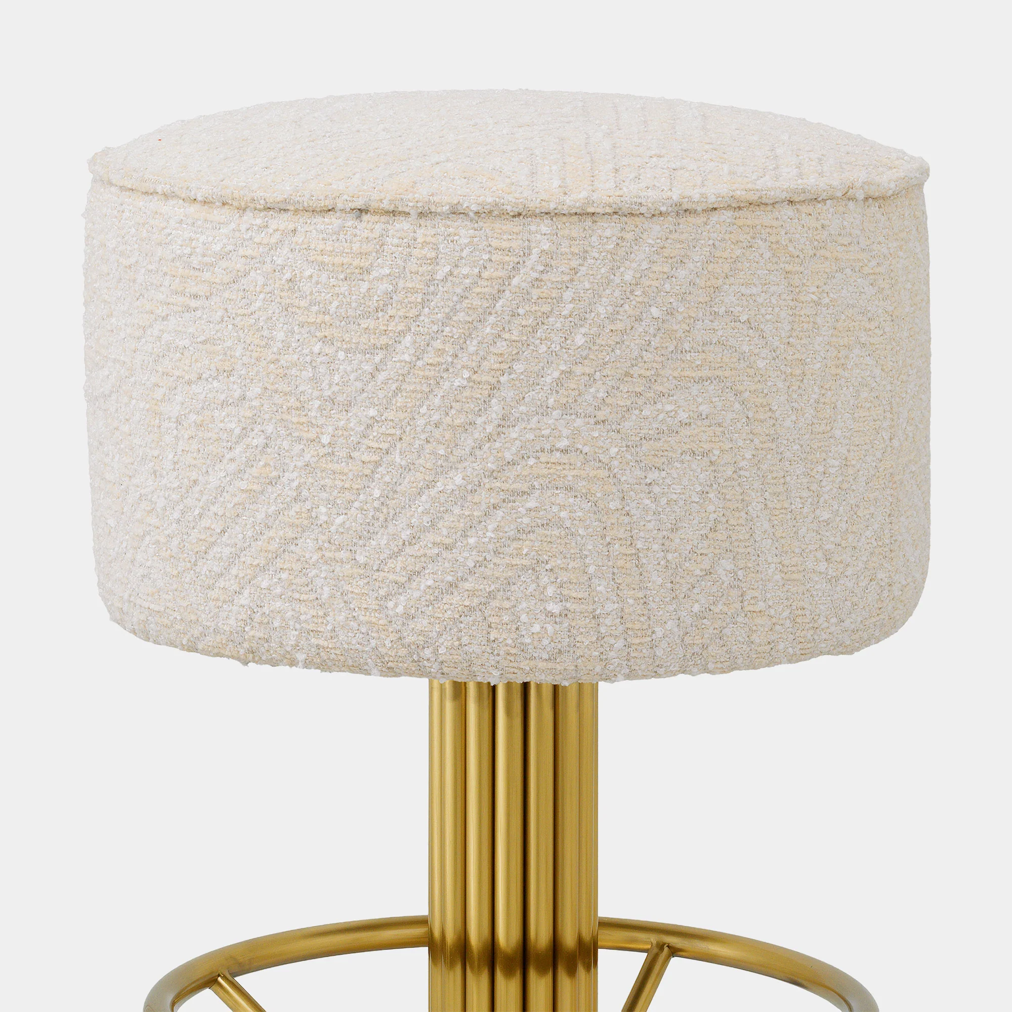 Eichholtz Carelton - Swivel Bar Stool, Fabric - Image 4