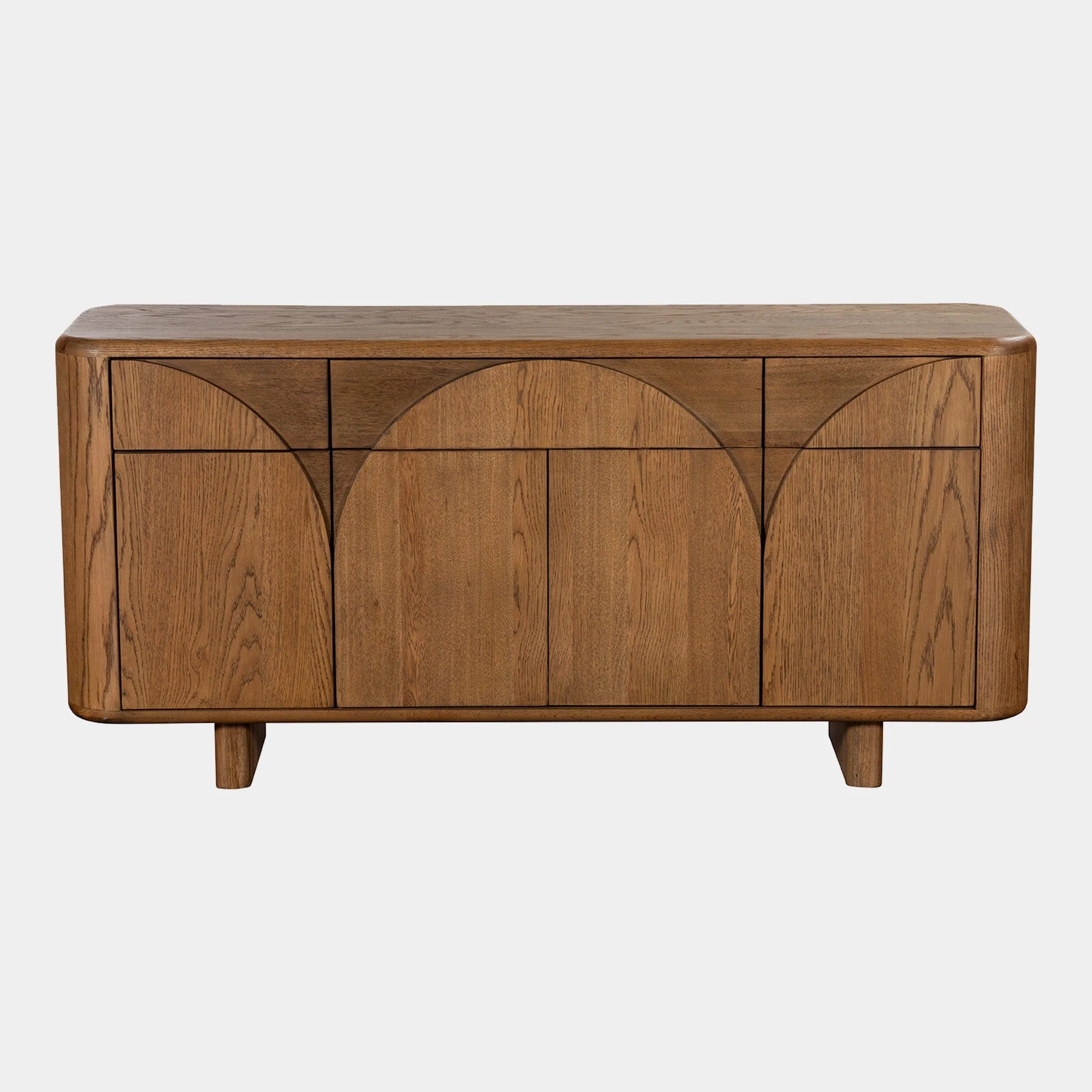 Barton - 4 Door Sideboard, Solid Oak - Image 3