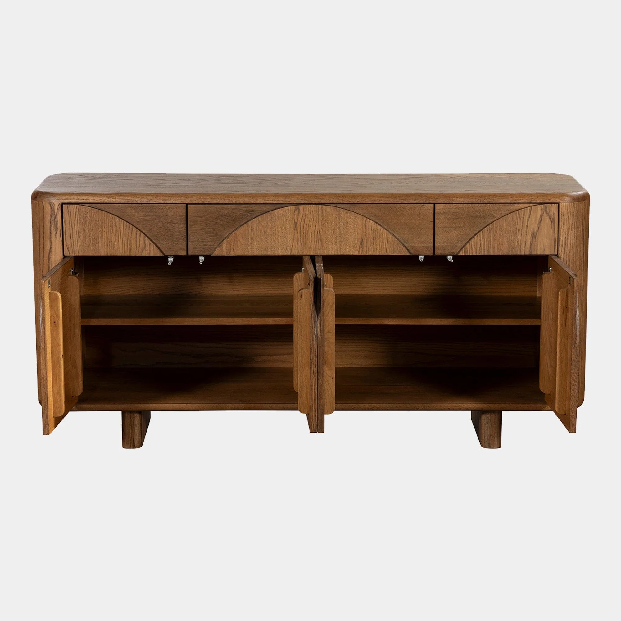 Barton - 4 Door Sideboard, Solid Oak - Image 4