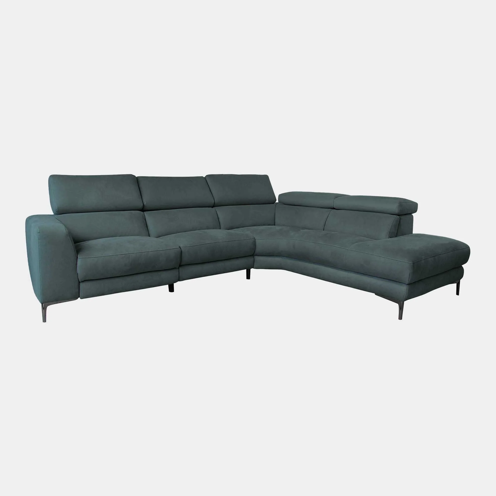 Bella - Corner Recliner Sofa With USB Function, Fabric - Image 5