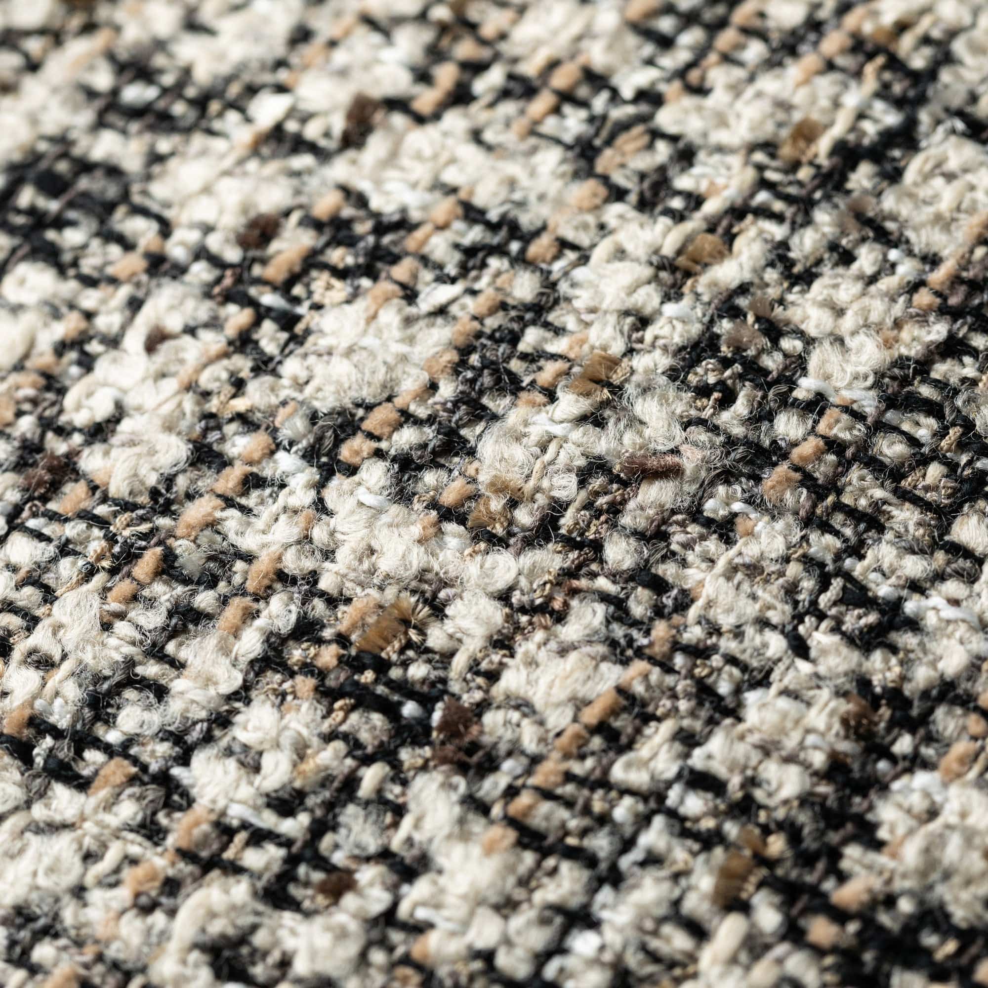 Belle - Natural & Black Cushion 43x43cm - Image 3