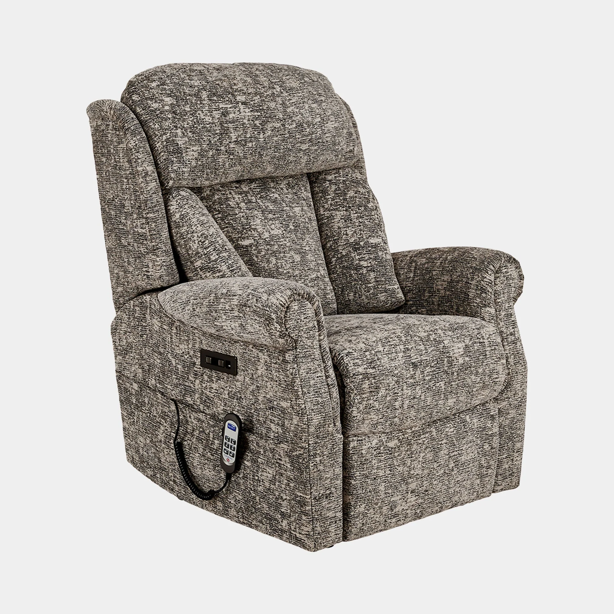 Bibury - Grande Single Motor Recliner Chair, Fabric - Image 3
