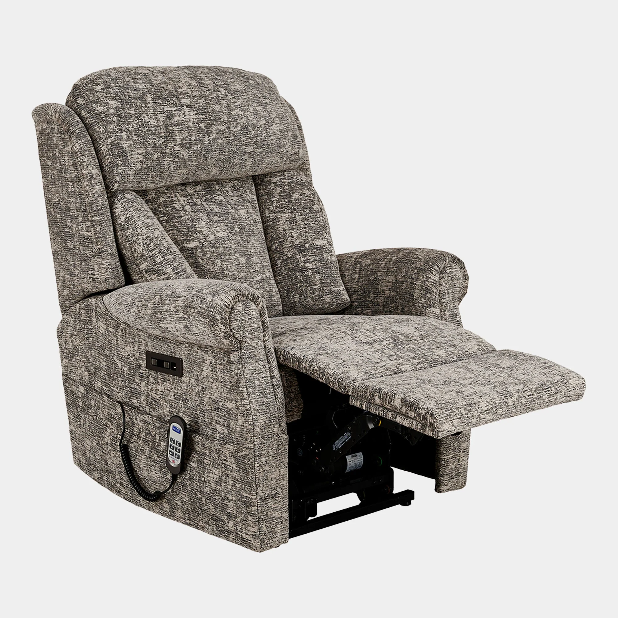 Bibury - Grande Single Motor Recliner Chair, Fabric - Image 4