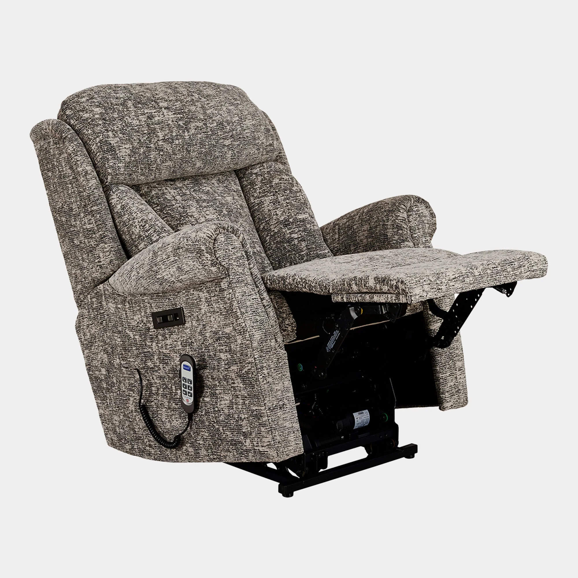 Bibury - Grande Single Motor Recliner Chair, Fabric - Image 5