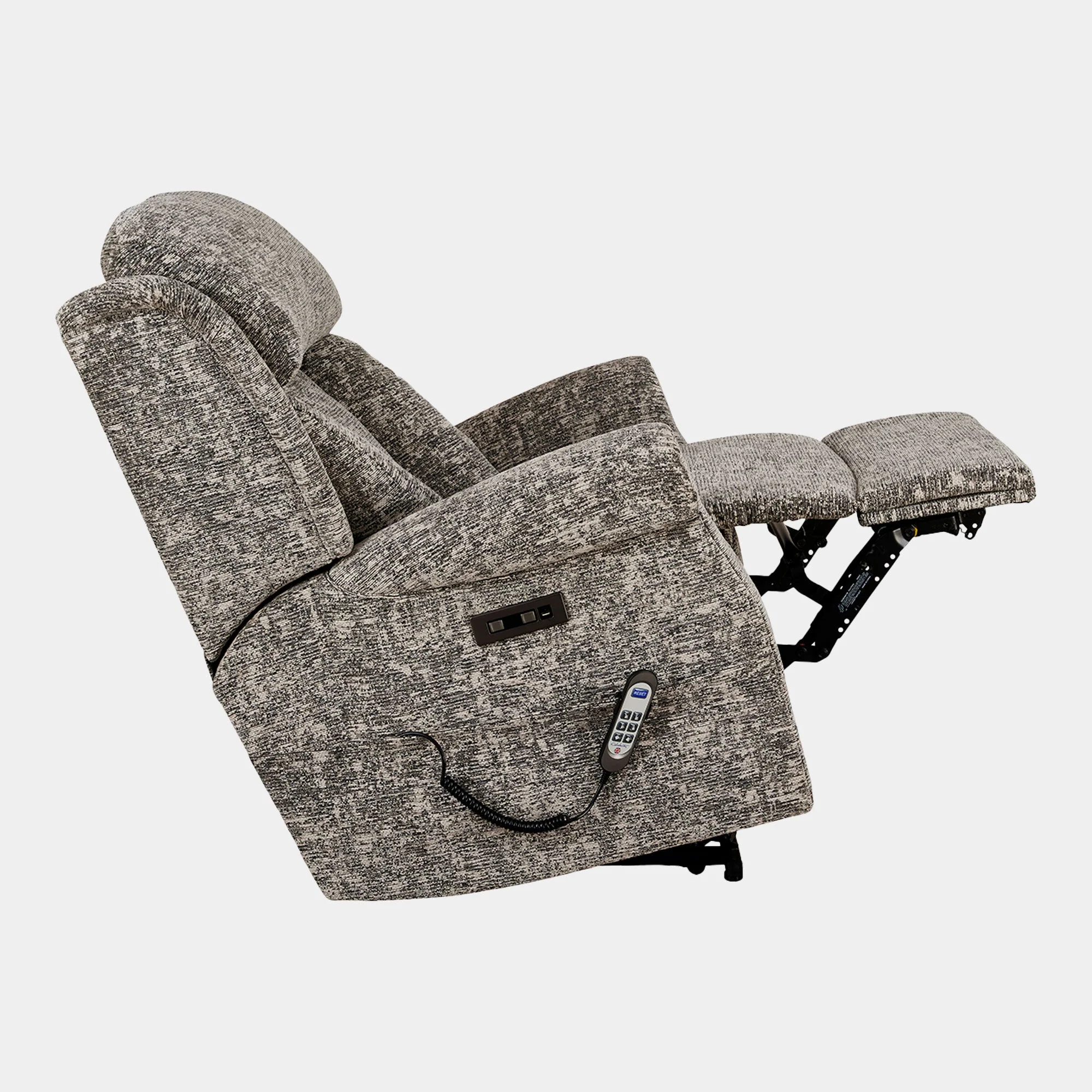 Bibury - Grande Single Motor Recliner Chair, Fabric - Image 6