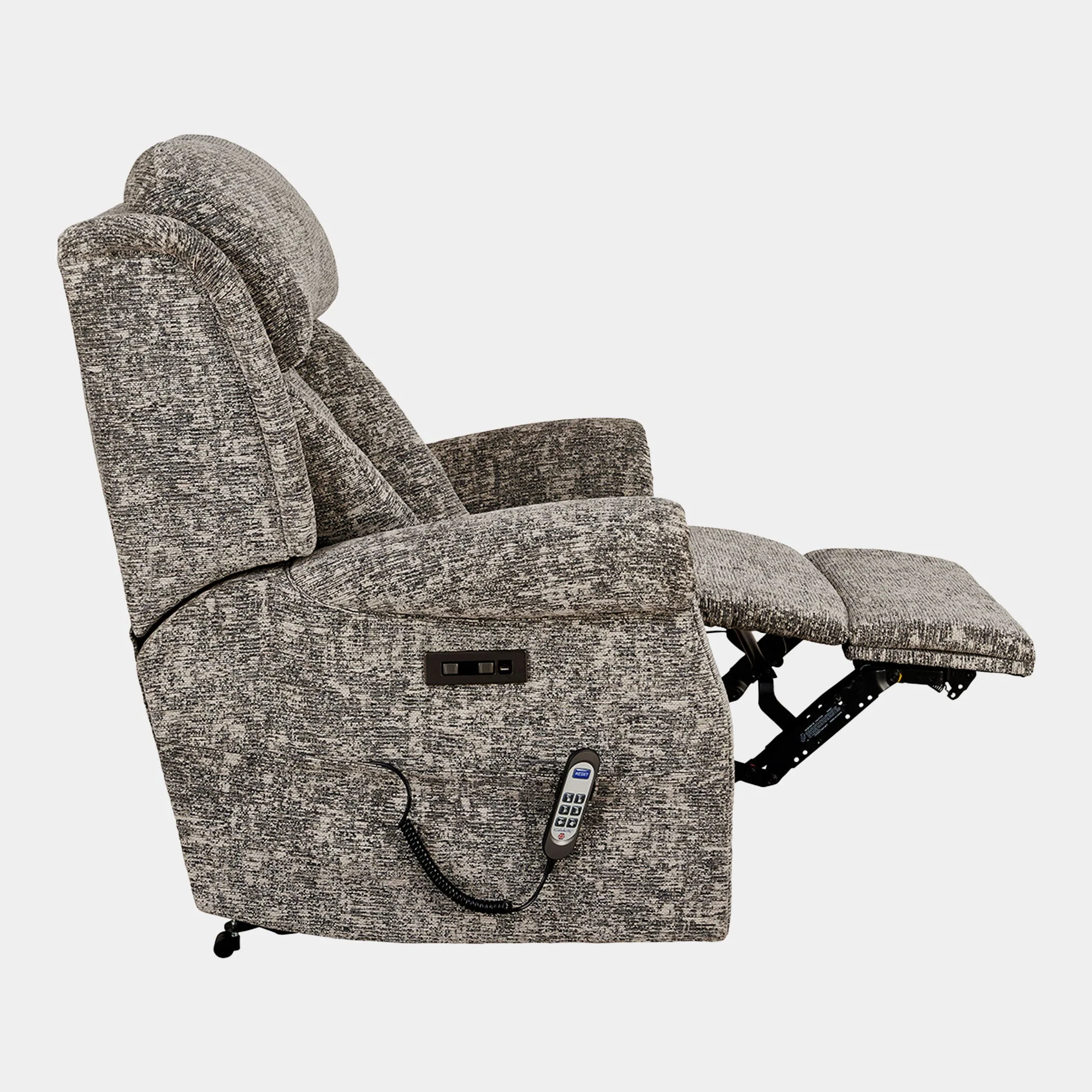 Bibury - Grande Single Motor Recliner Chair, Fabric - Image 7