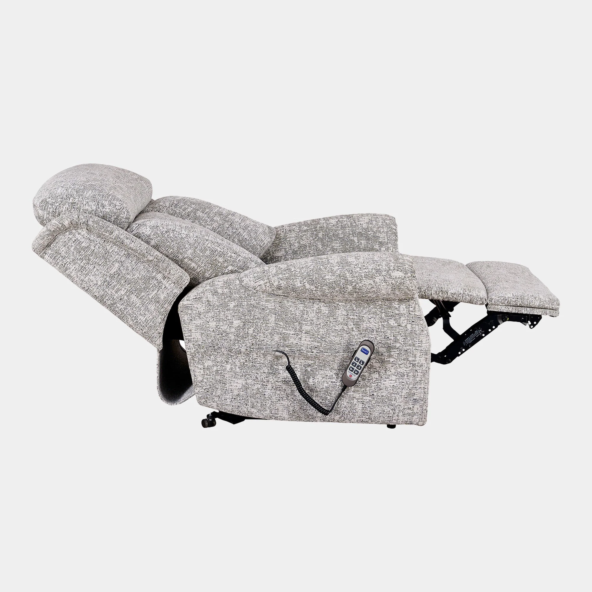 Bibury - Petite Single Motor Recliner Chair, Fabric - Image 3