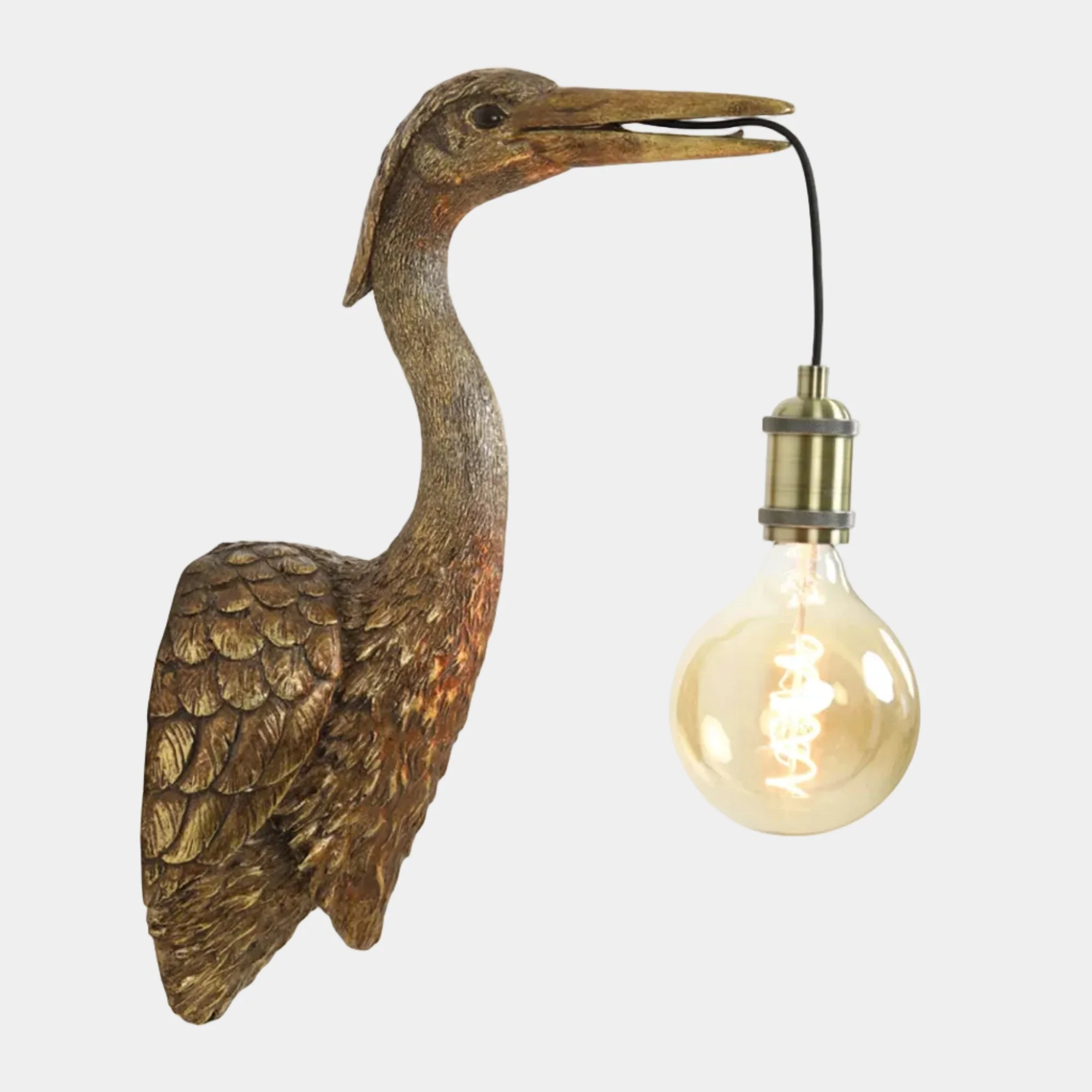 Billy Antique Crane - Wall Light