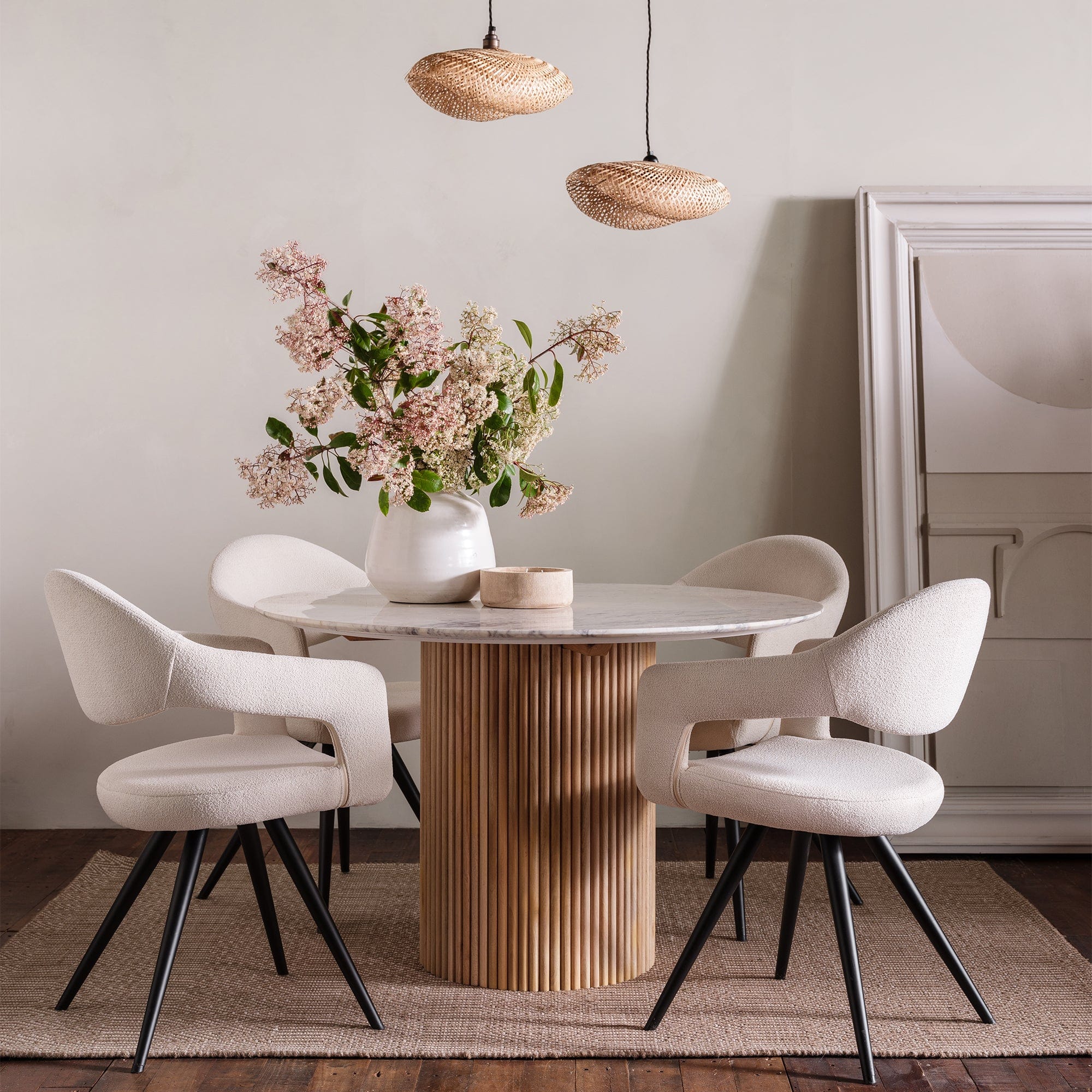 Bombay - Solid Marble Round Dining Table - Image 2