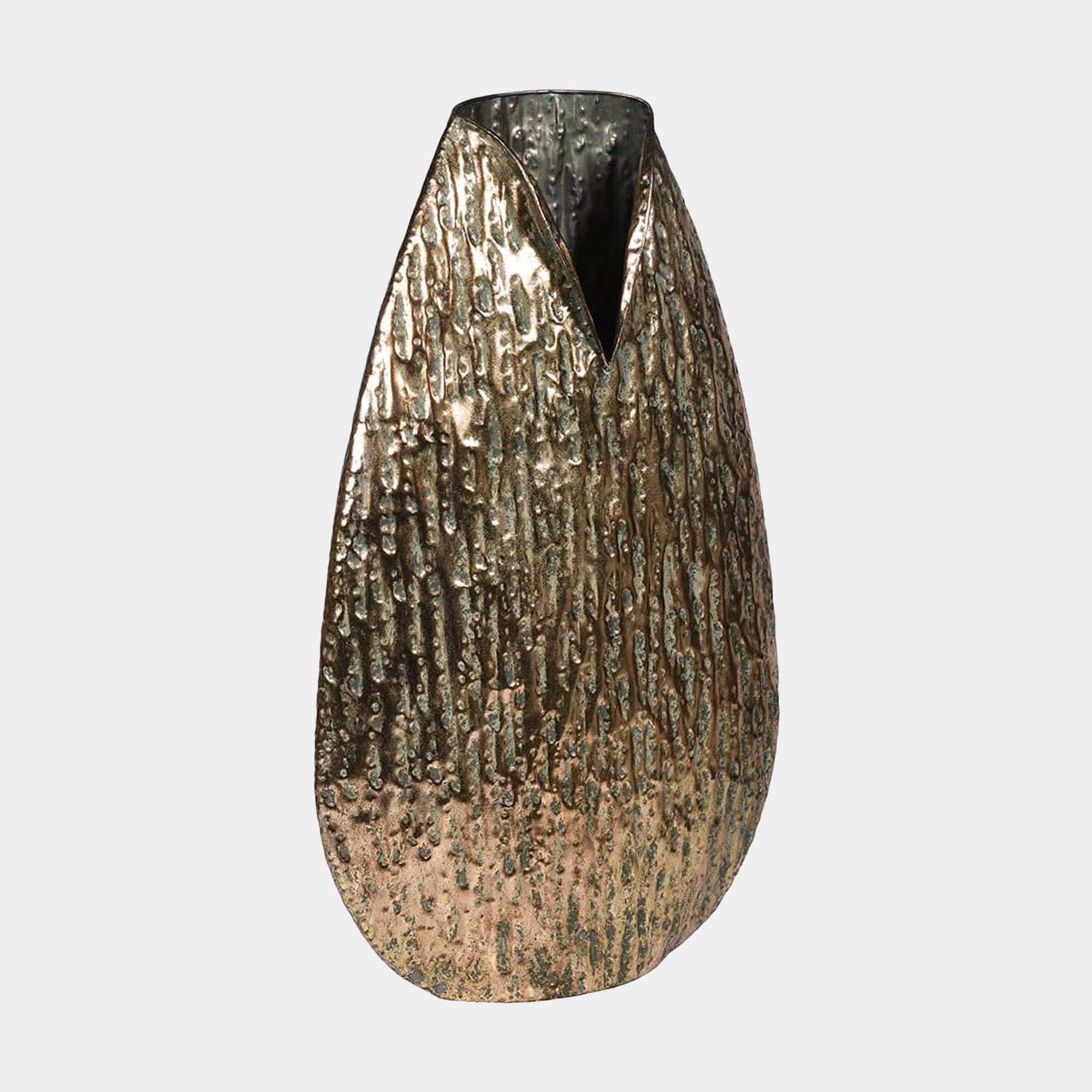 Caldera - Metal Vase, Gold