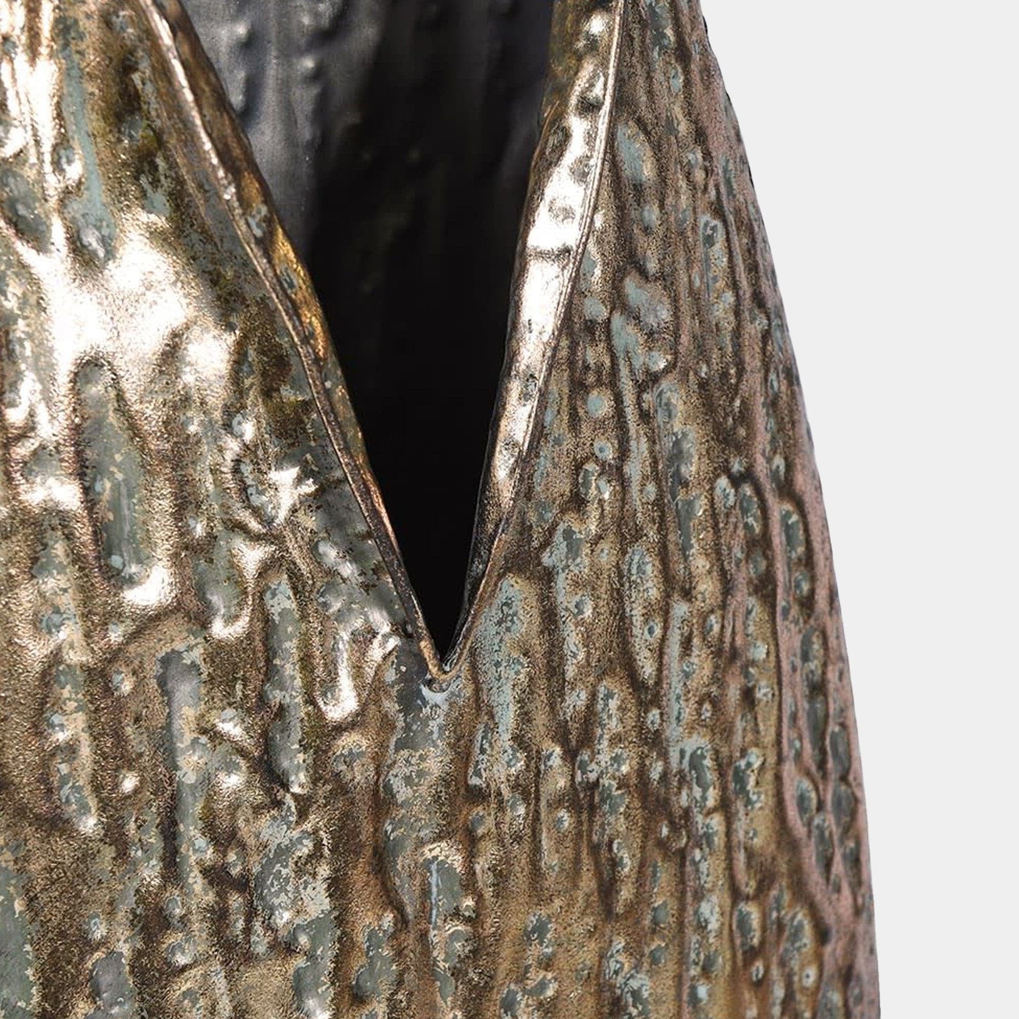 Caldera - Metal Vase, Gold - Image 2