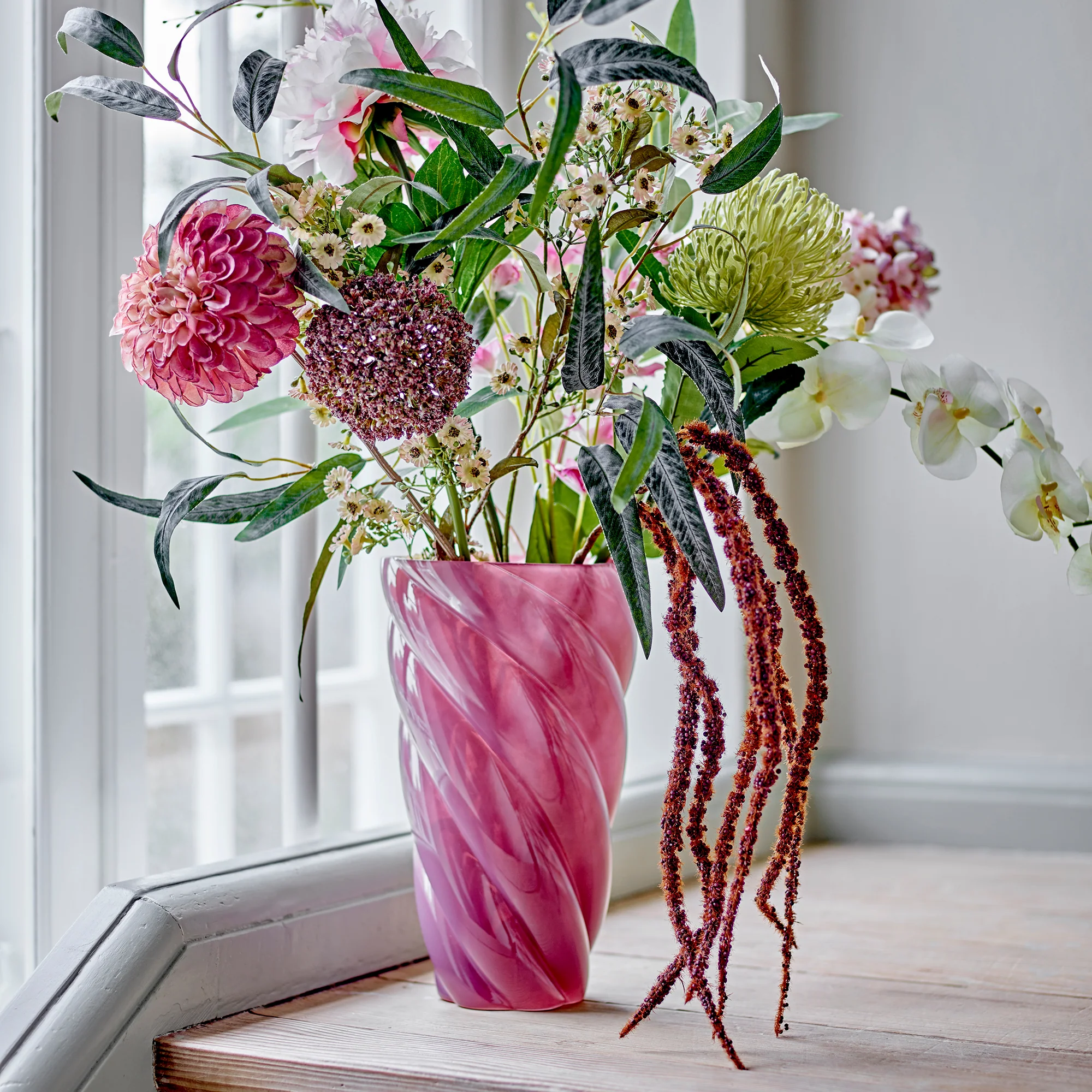 Callo - Glass Vase, Pink - Image 3