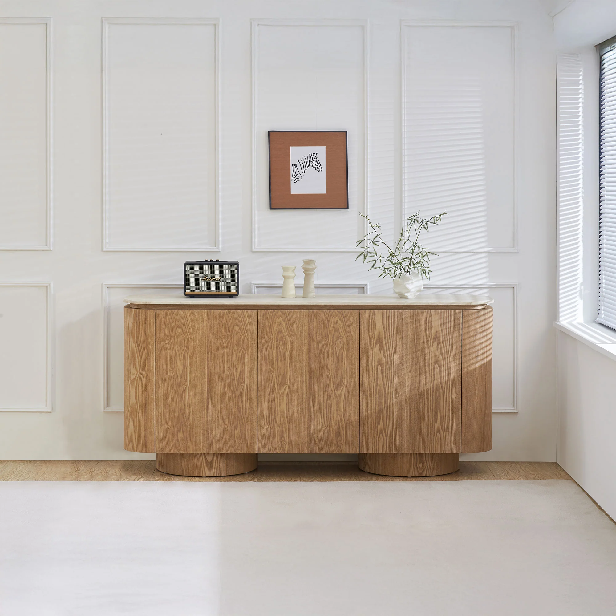 Camino - 3 Door Sideboard, Wooden - Image 2