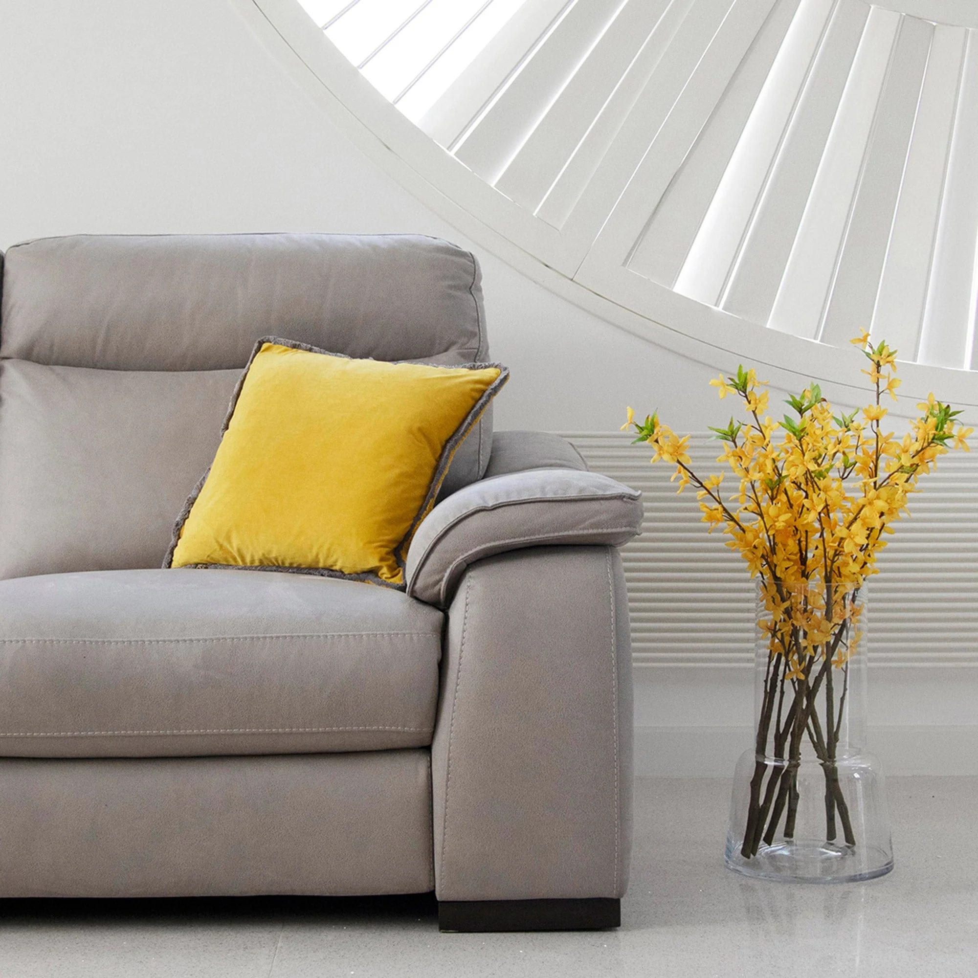 Caruso - 2.5 Seat Power Recliner Sofa, Fabric - Image 2