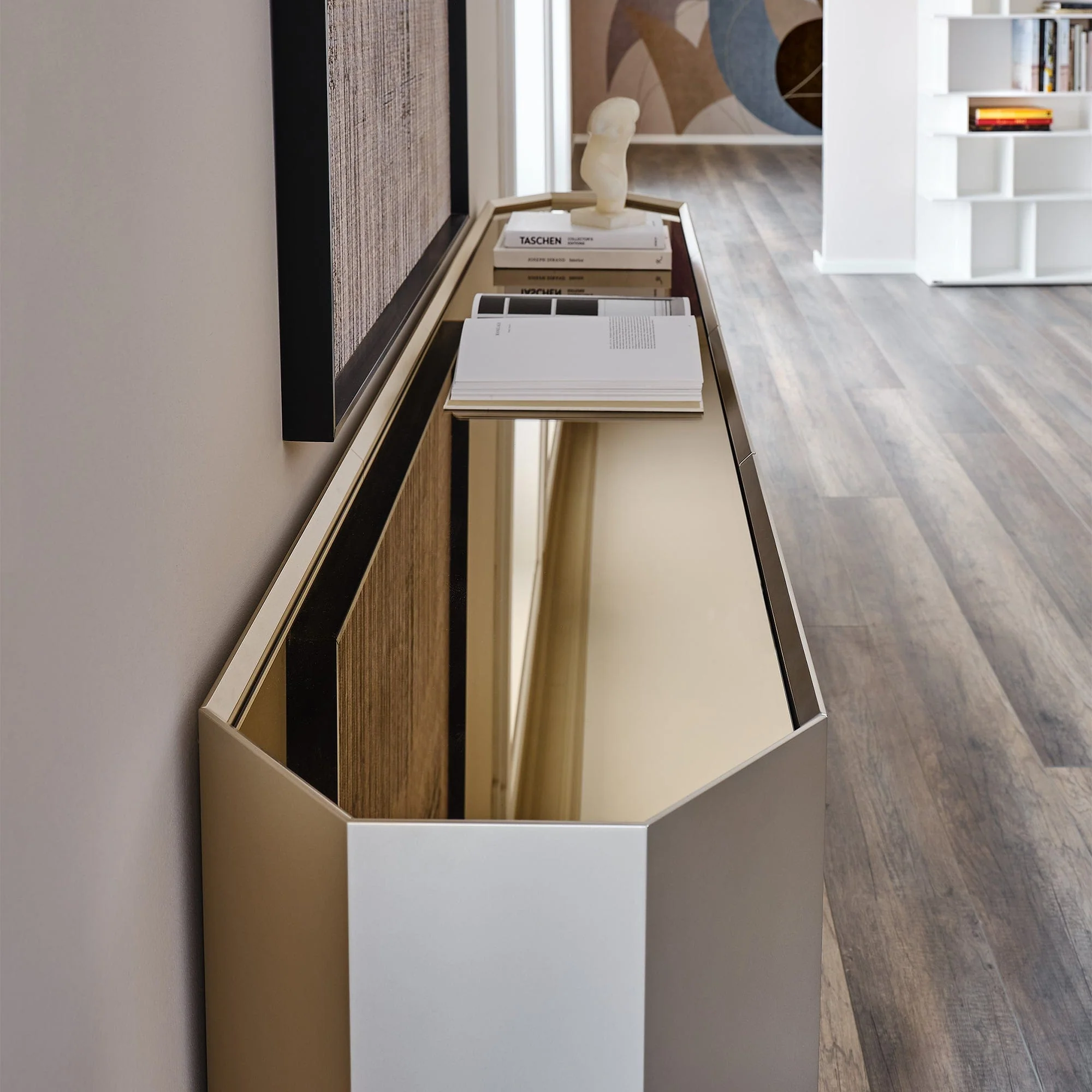 Cattelan Italia Chelsea - 4 Door Sideboard, Glass - Image 5