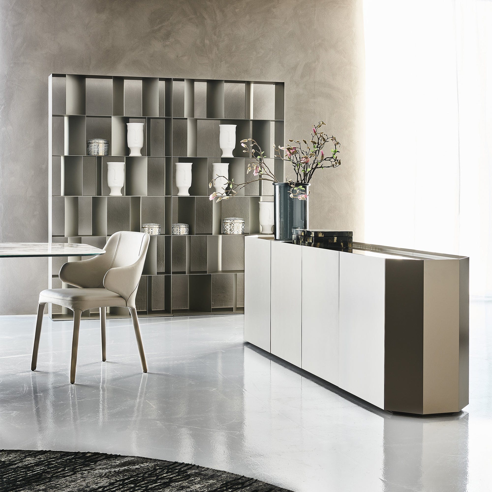 Cattelan Italia Chelsea - 4 Door Sideboard, Glass - Image 7