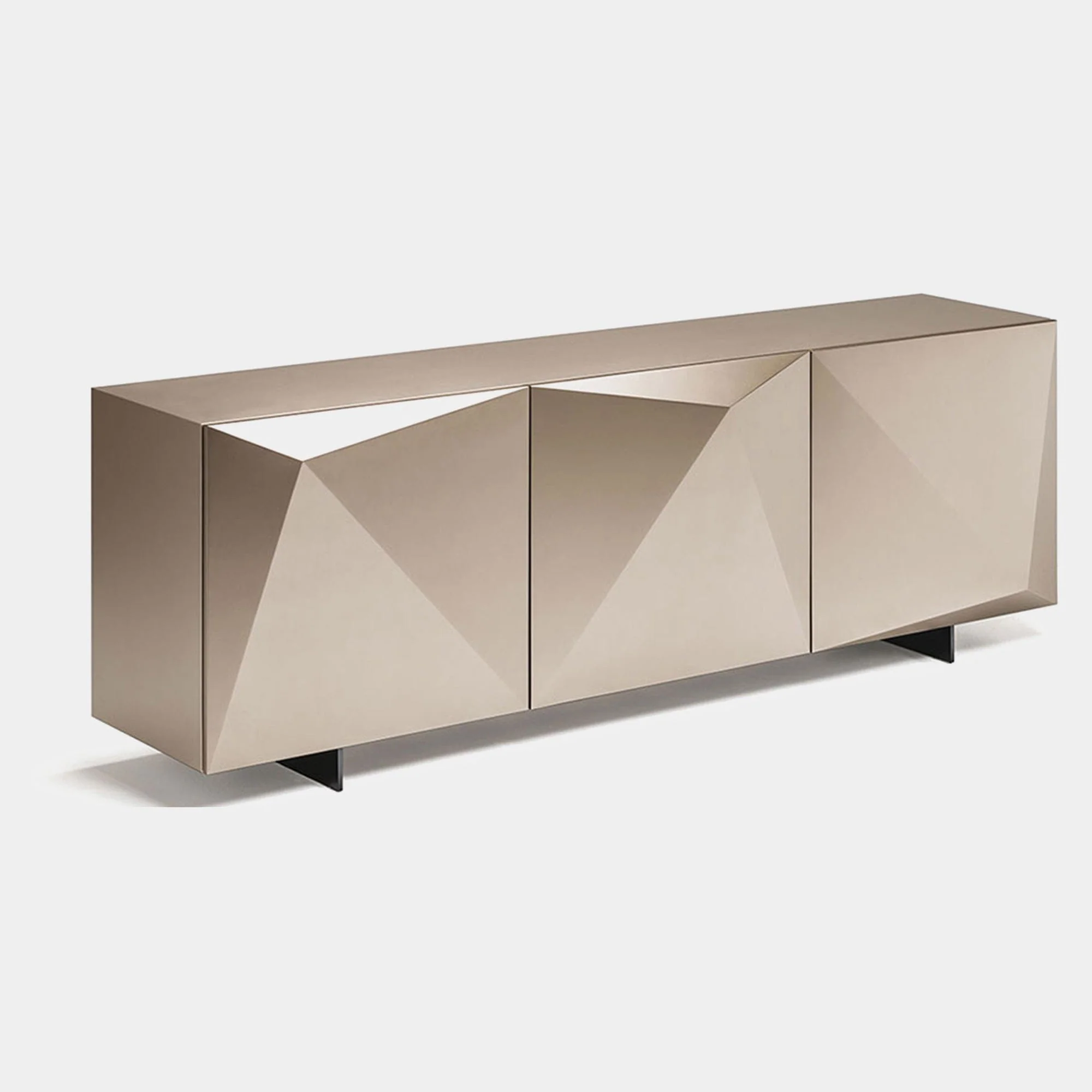 Cattelan Italia Kayak - 3 Door Sideboard, Metallic