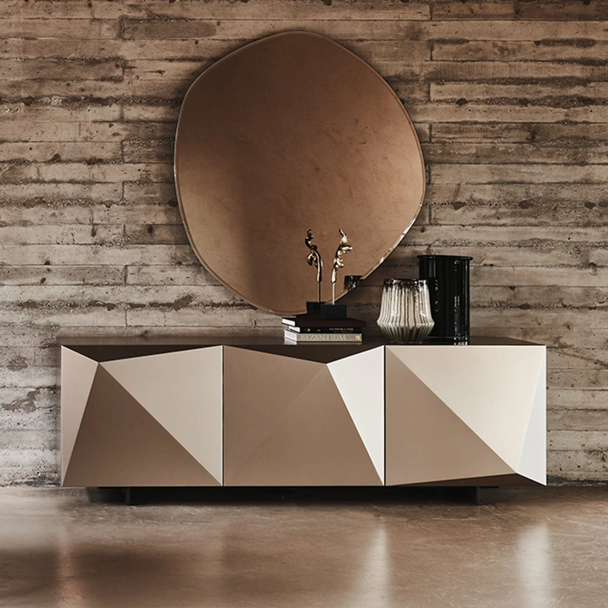 Cattelan Italia Kayak - 3 Door Sideboard, Metallic - Image 2