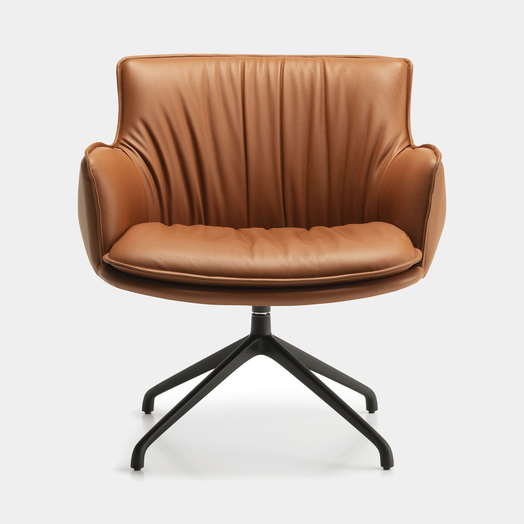 Cattelan Italia Rhonda - Lounge Accent Swivel Chair, Soft Leather - Image 4