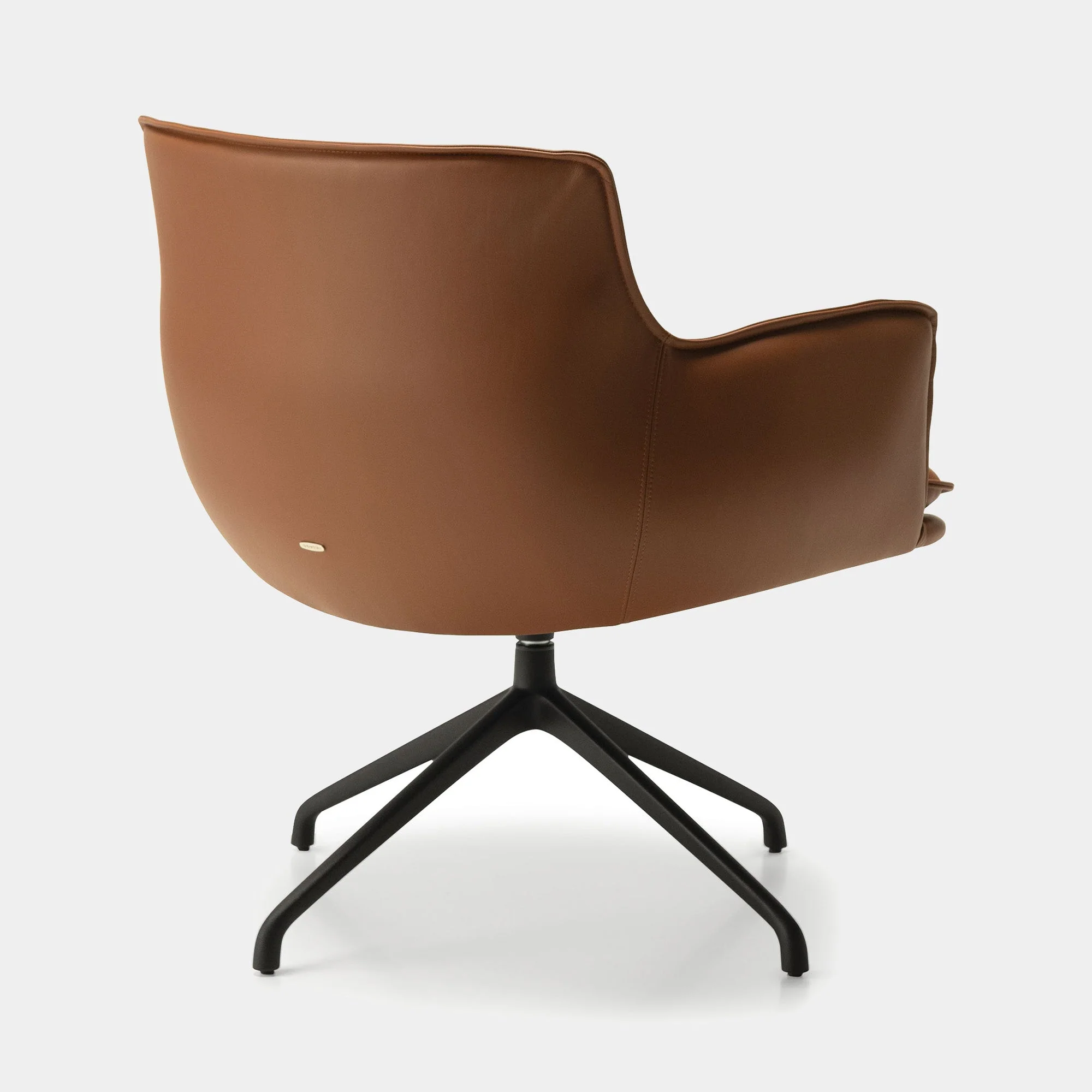 Cattelan Italia Rhonda - Lounge Accent Swivel Chair, Soft Leather - Image 5
