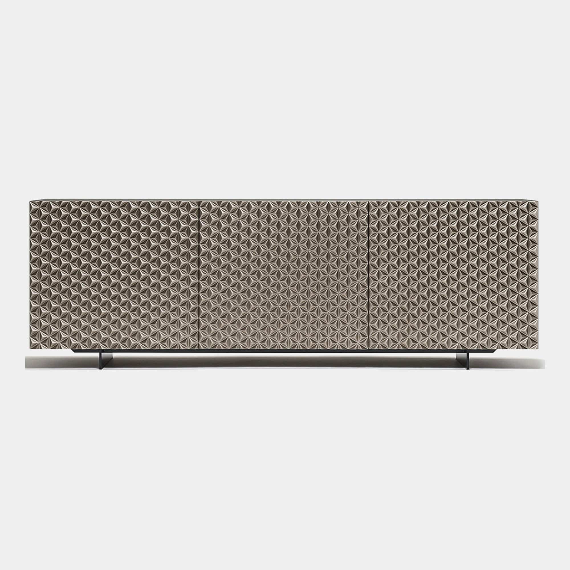 Cattelan Italia Royalton - 3 Door Sideboard, Metallic