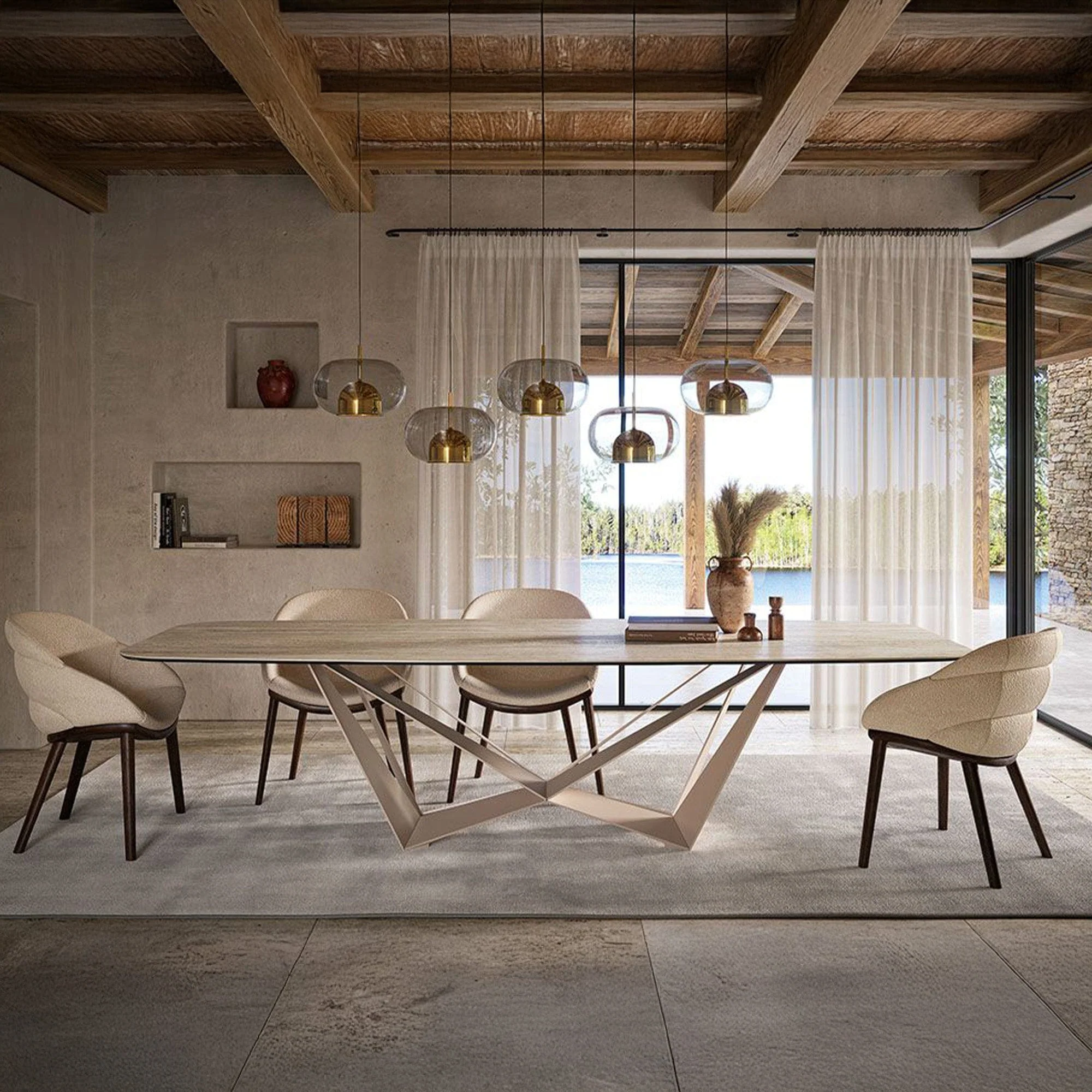 Cattelan Italia Skorpio Keramik - Ceramic Dining Table - Image 3