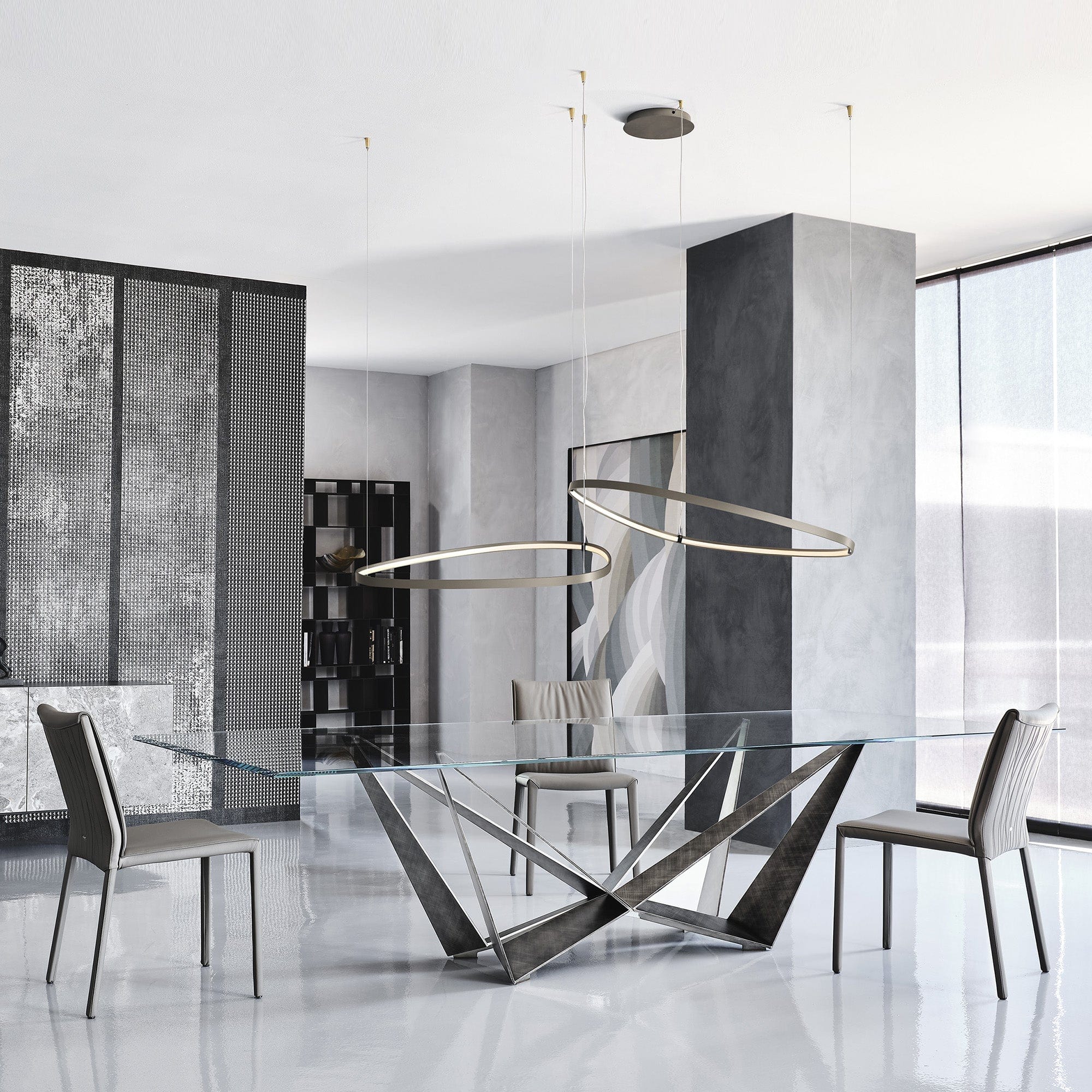 Cattelan Italia Skorpio - Glass Dining Table - Image 3