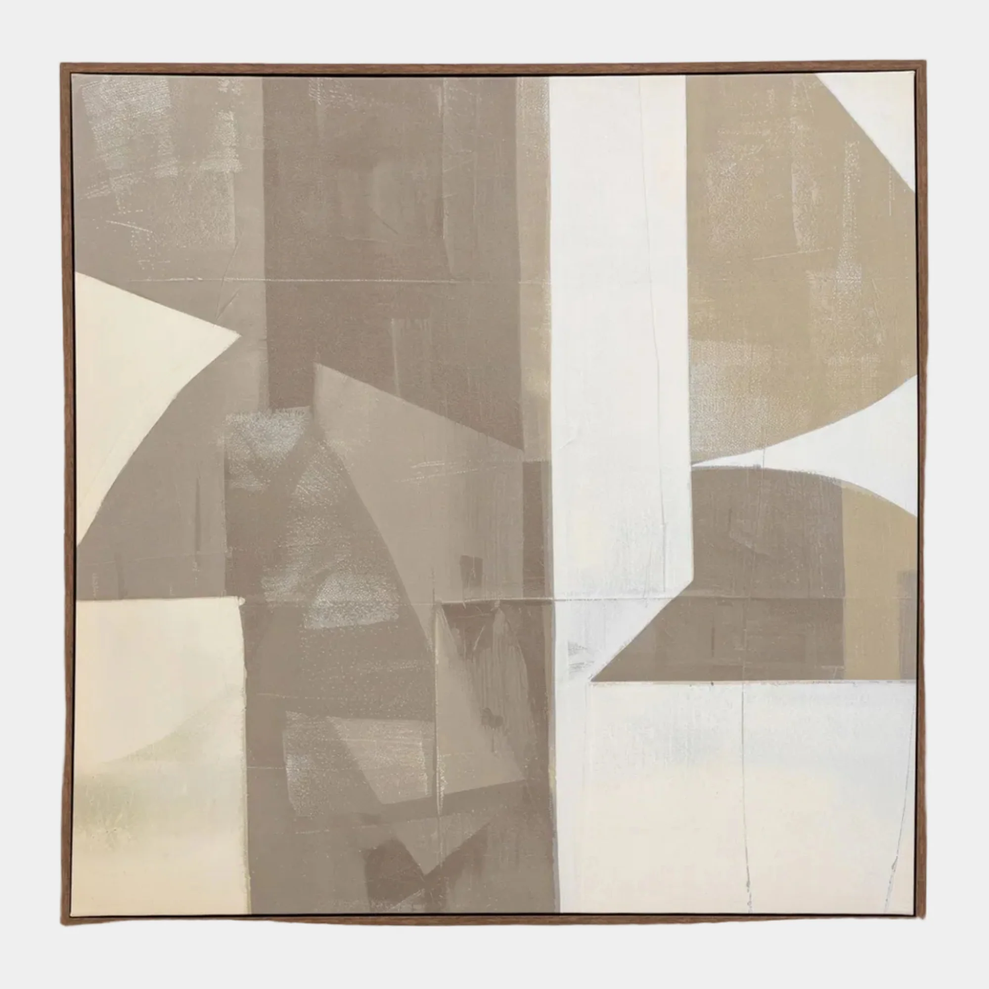 Cemento Abstract - Framed Canvas Wall Art