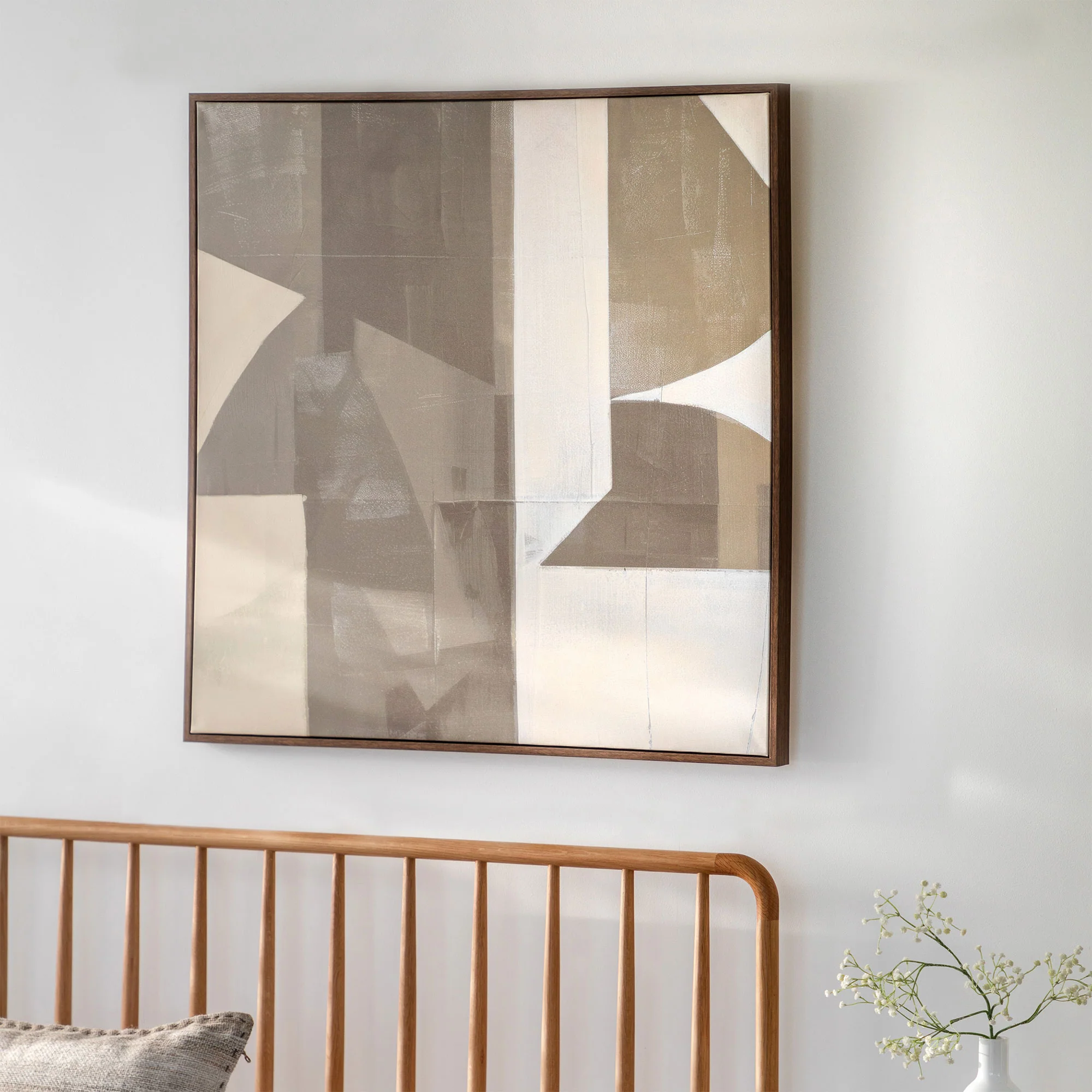 Cemento Abstract - Framed Canvas Wall Art - Image 2