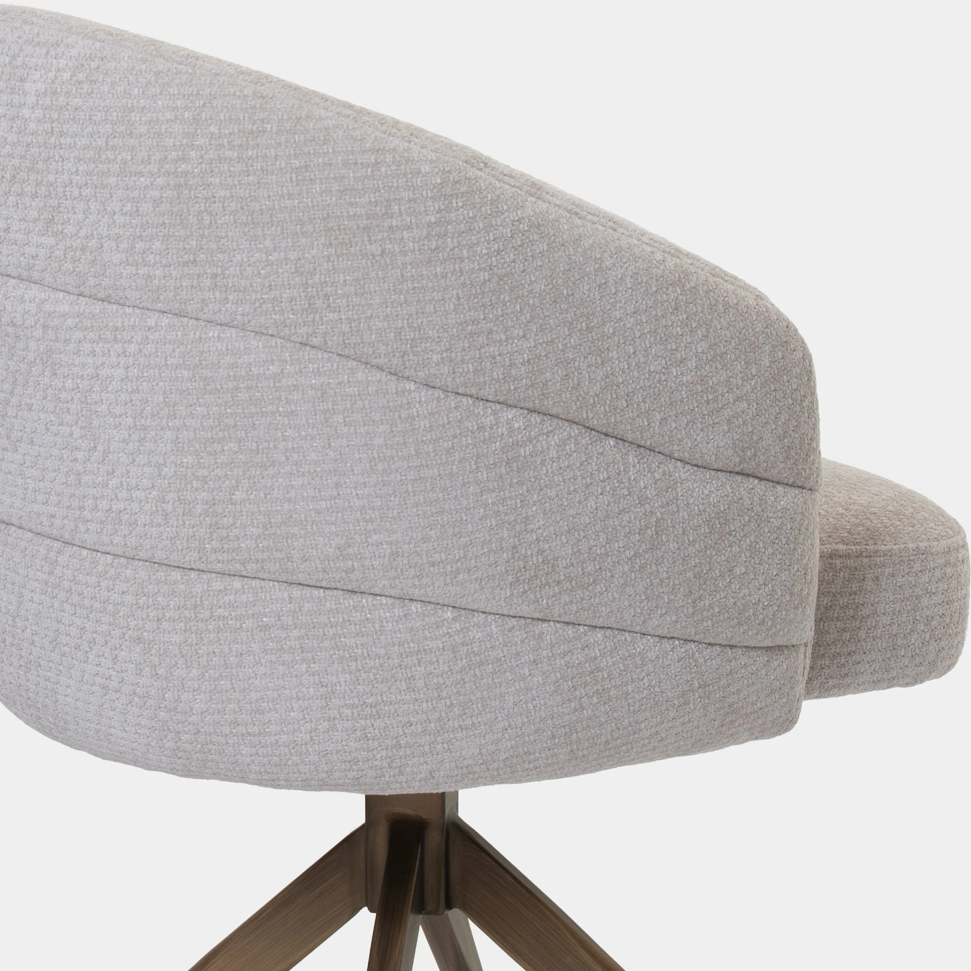 Columbus - Swivel Dining Chair, Fabric - Image 3