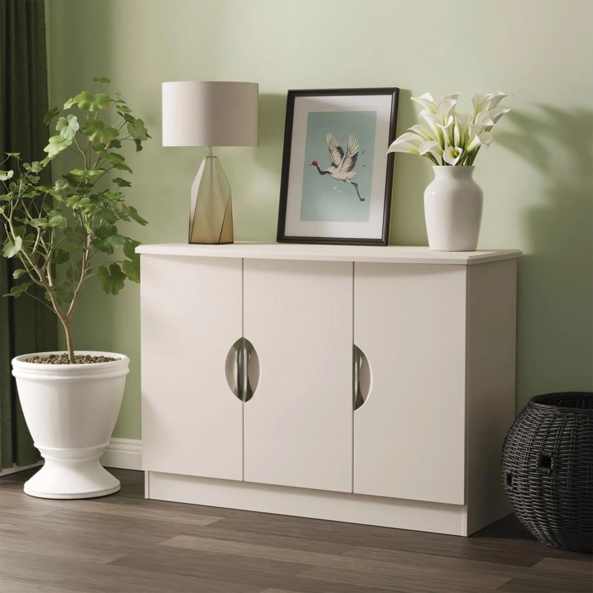 Cornell - 3 Door Sideboard, High Gloss - Image 2