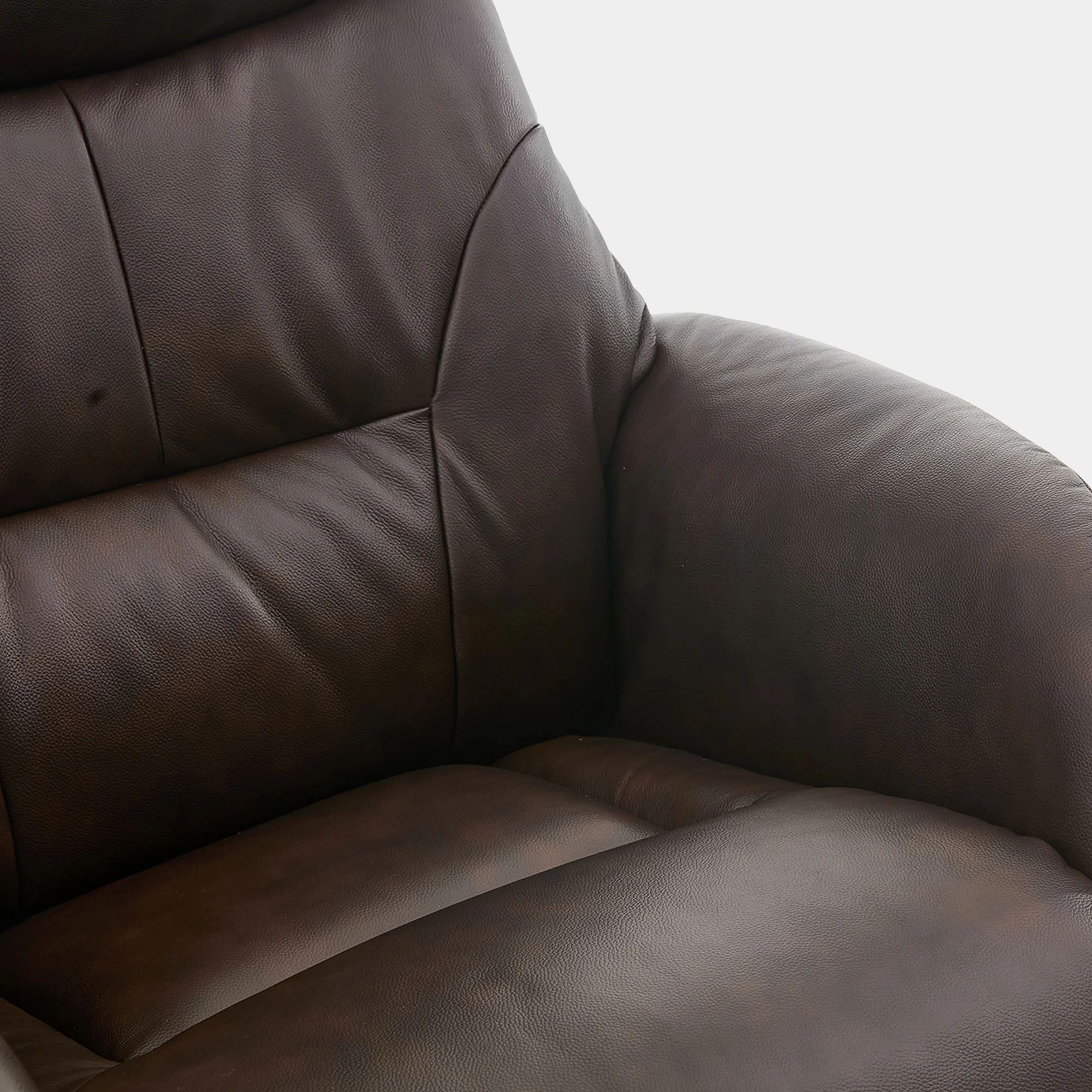 Cortina - Swivel Chair With Footstool, Leather - Image 17