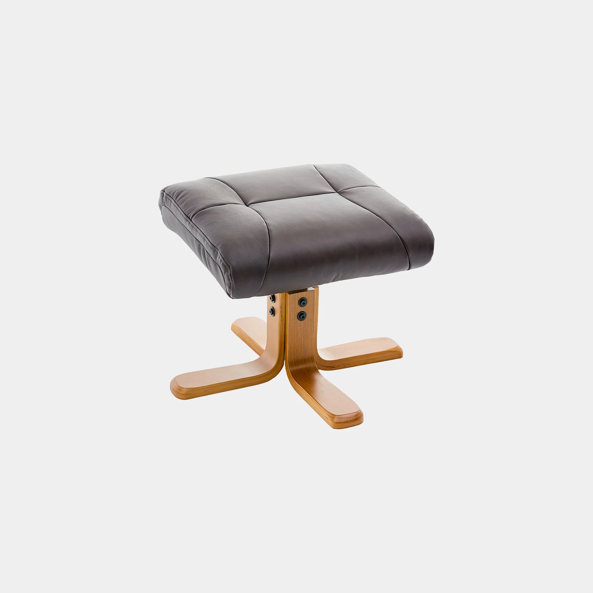 Cortina - Swivel Chair With Footstool, Leather - Image 20