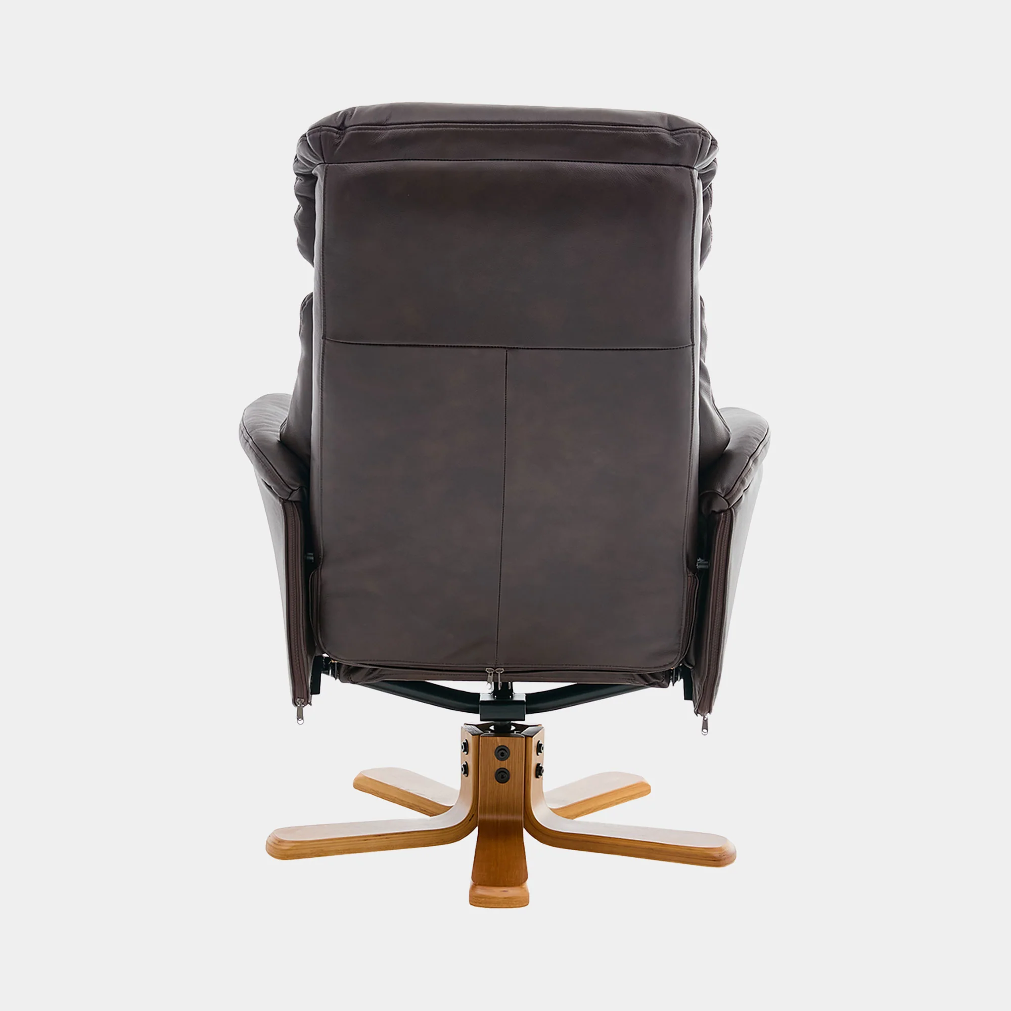 Cortina - Swivel Chair With Footstool, Leather - Image 22