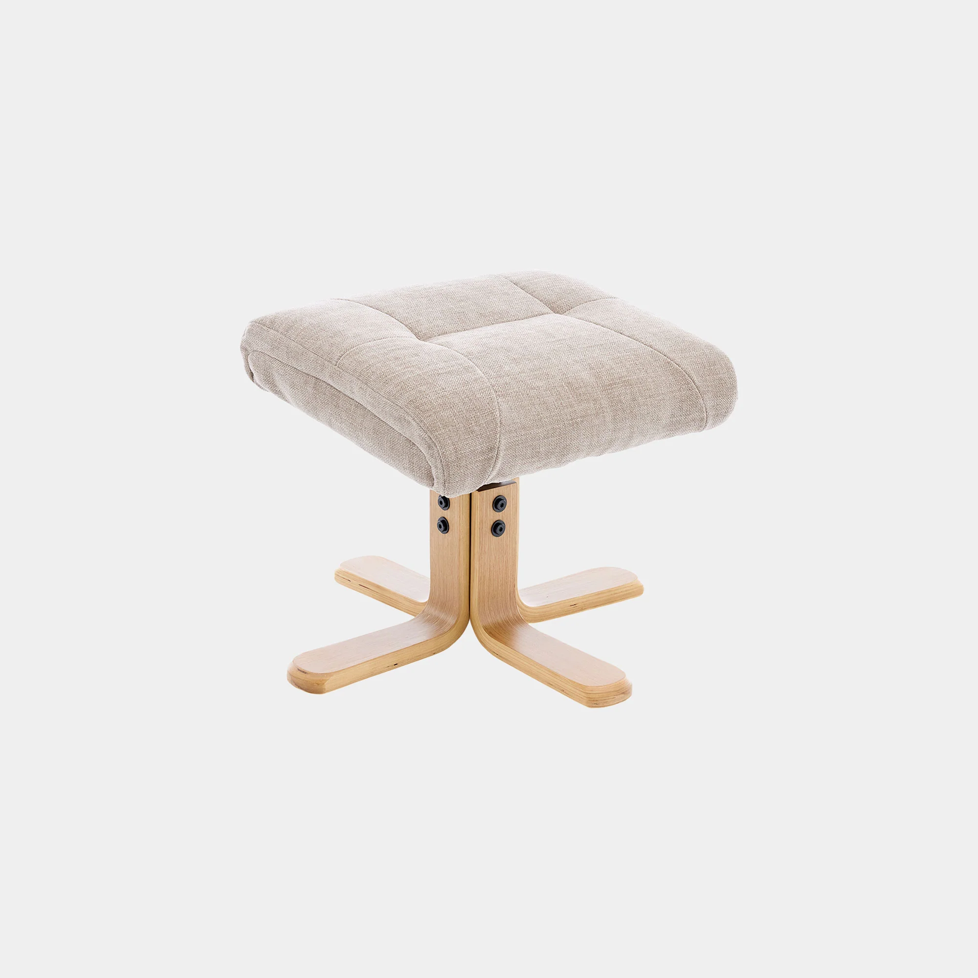 Cortina - Swivel Chair With Footstool, Fabric - Image 25