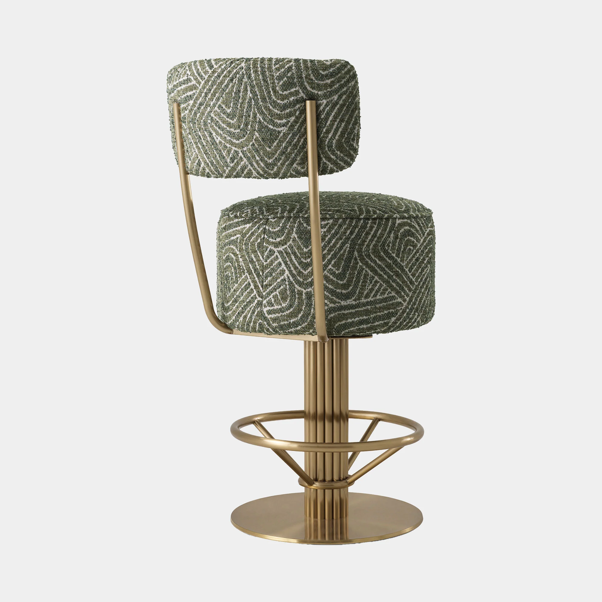 Eichholtz Carelton - Swivel Counter Stool With Back, Fabric - Image 16